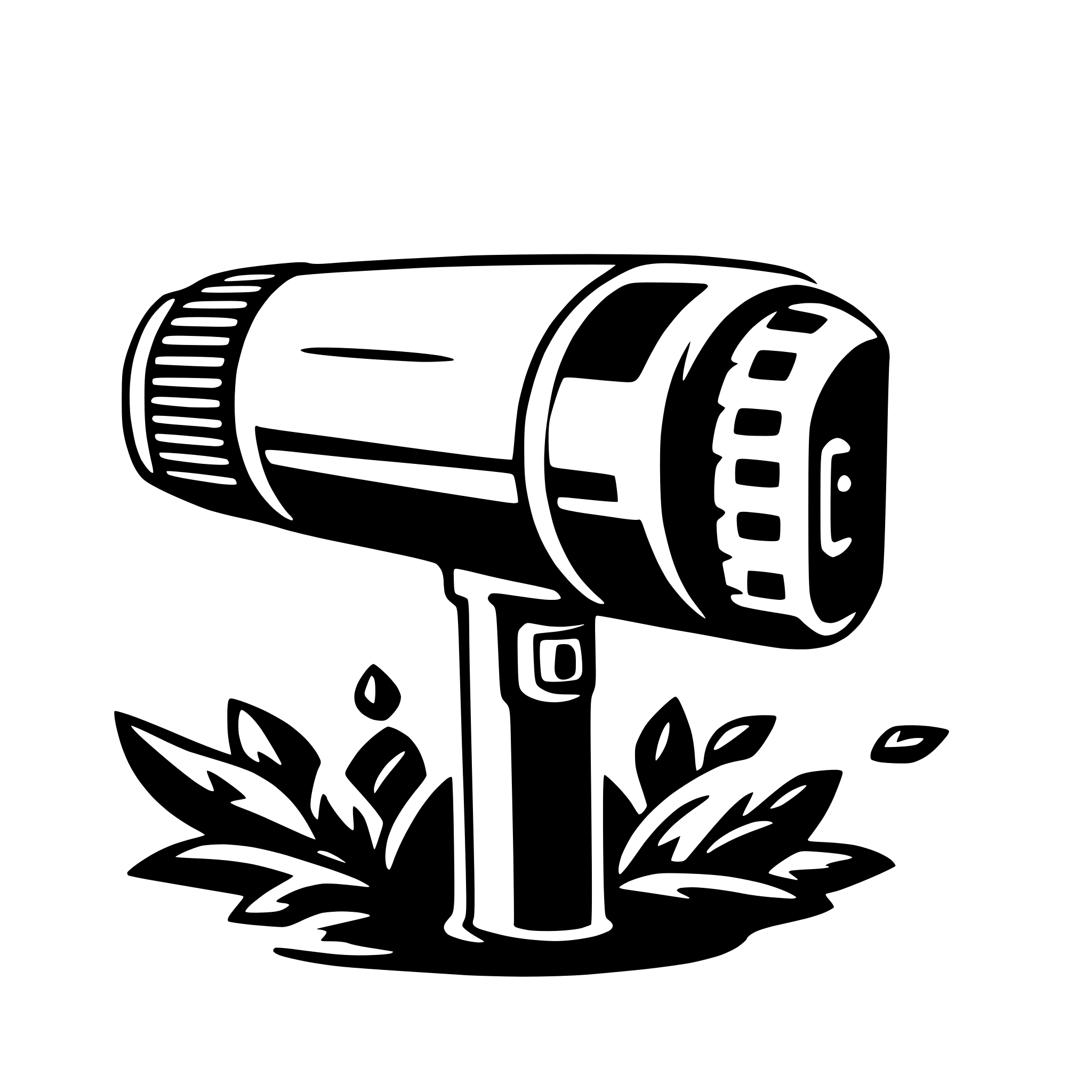 AI-generated SVG of a hair drier