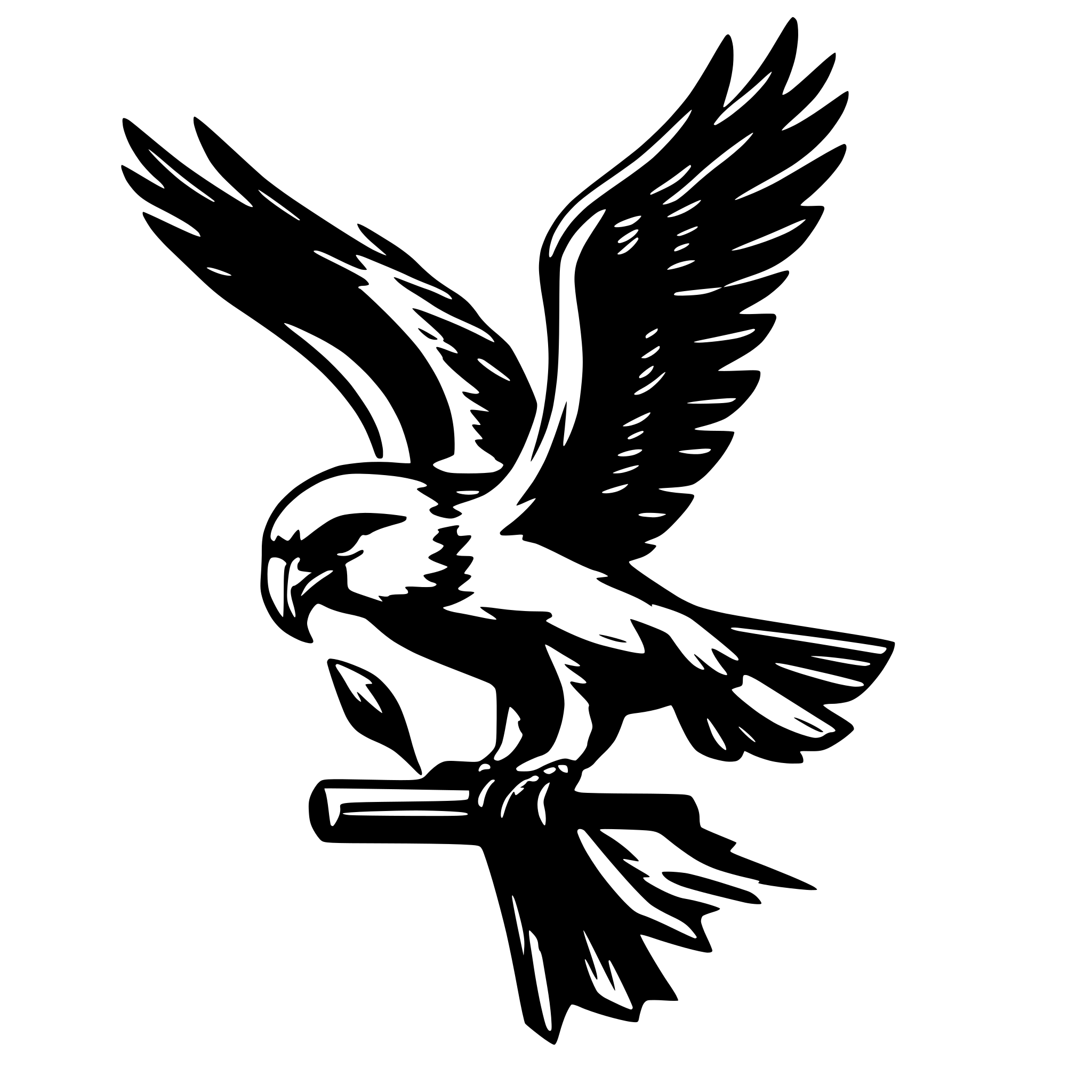 AI-generated SVG of a criar uma aguia agreciva