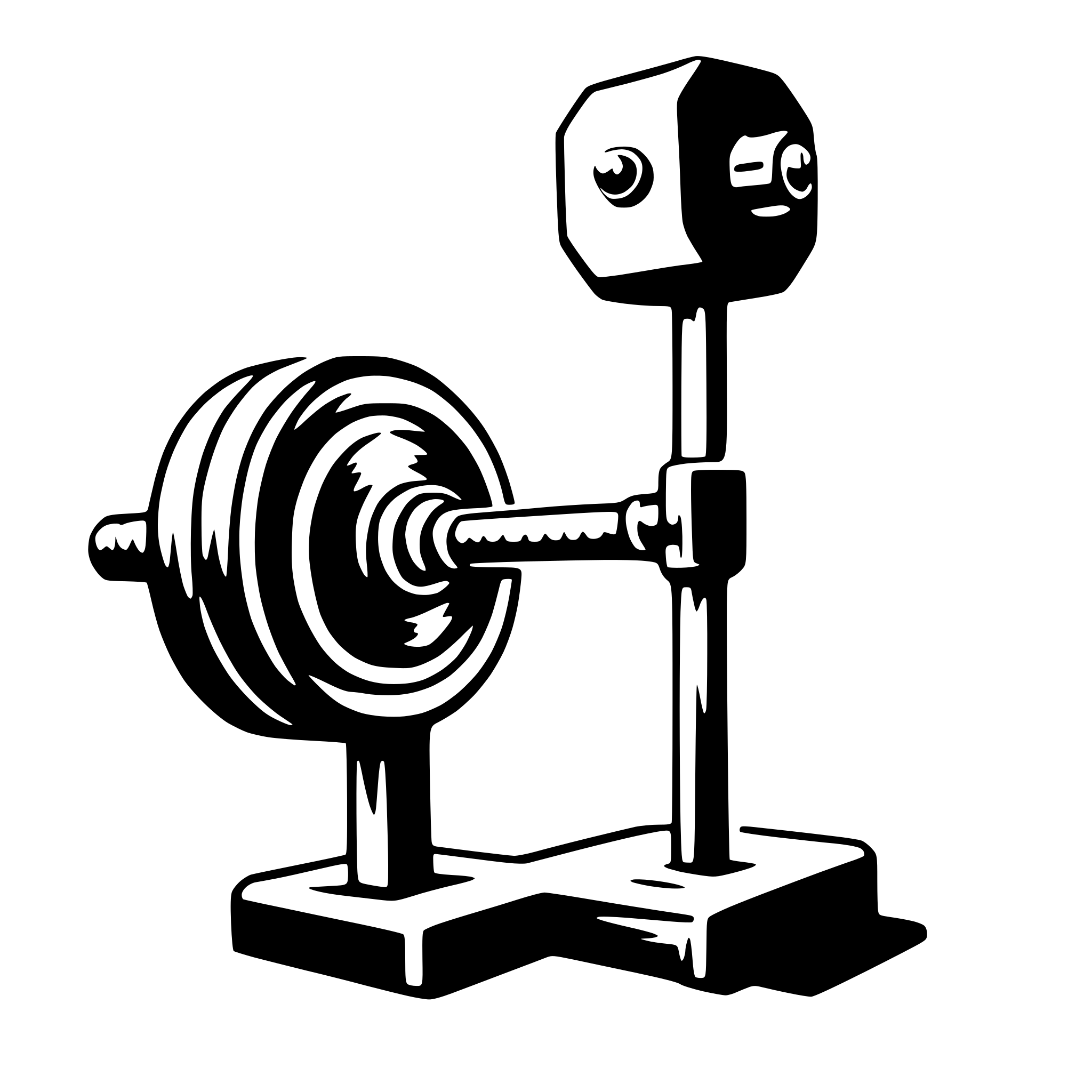 AI-generated SVG of a barbell