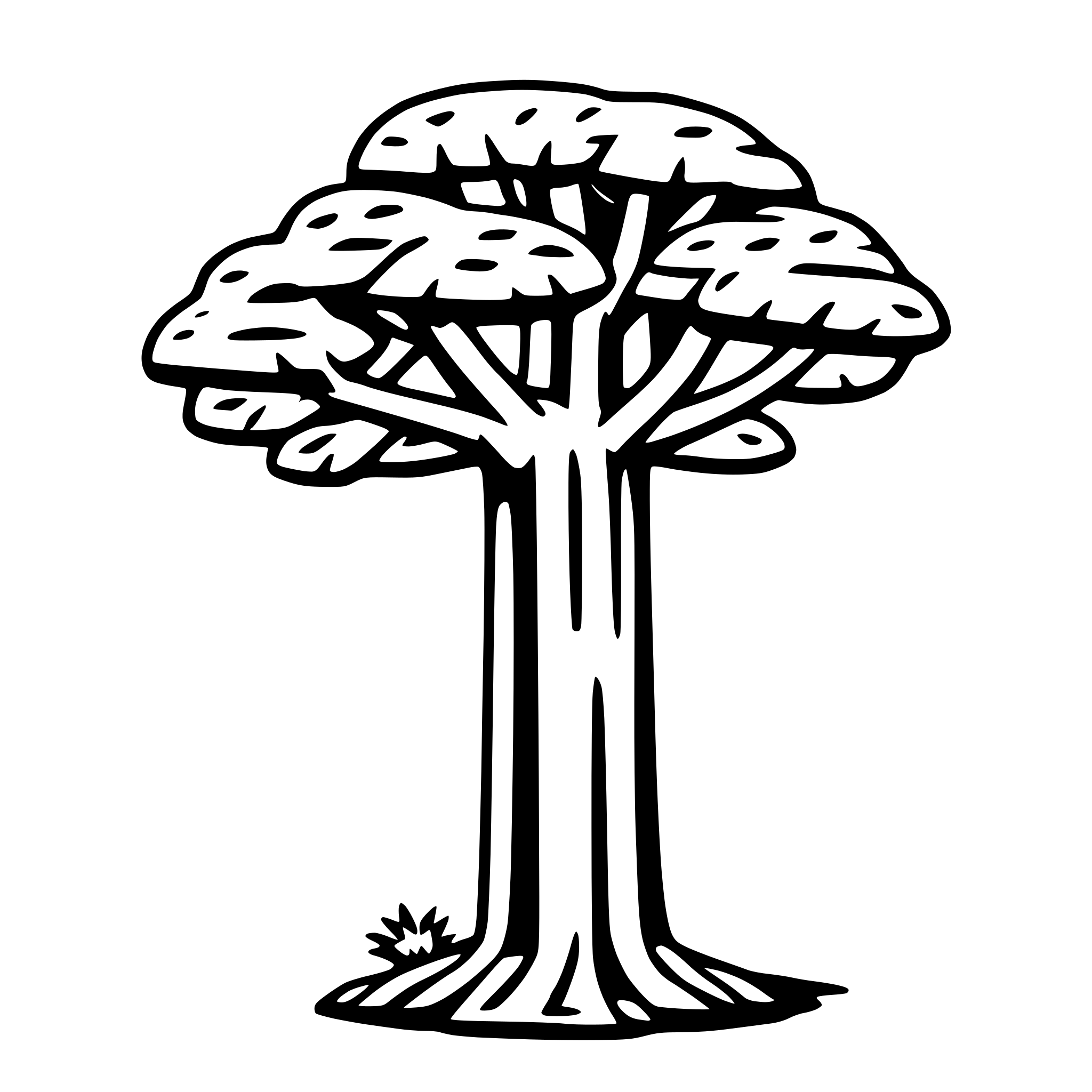 AI-generated SVG of a baobab tree