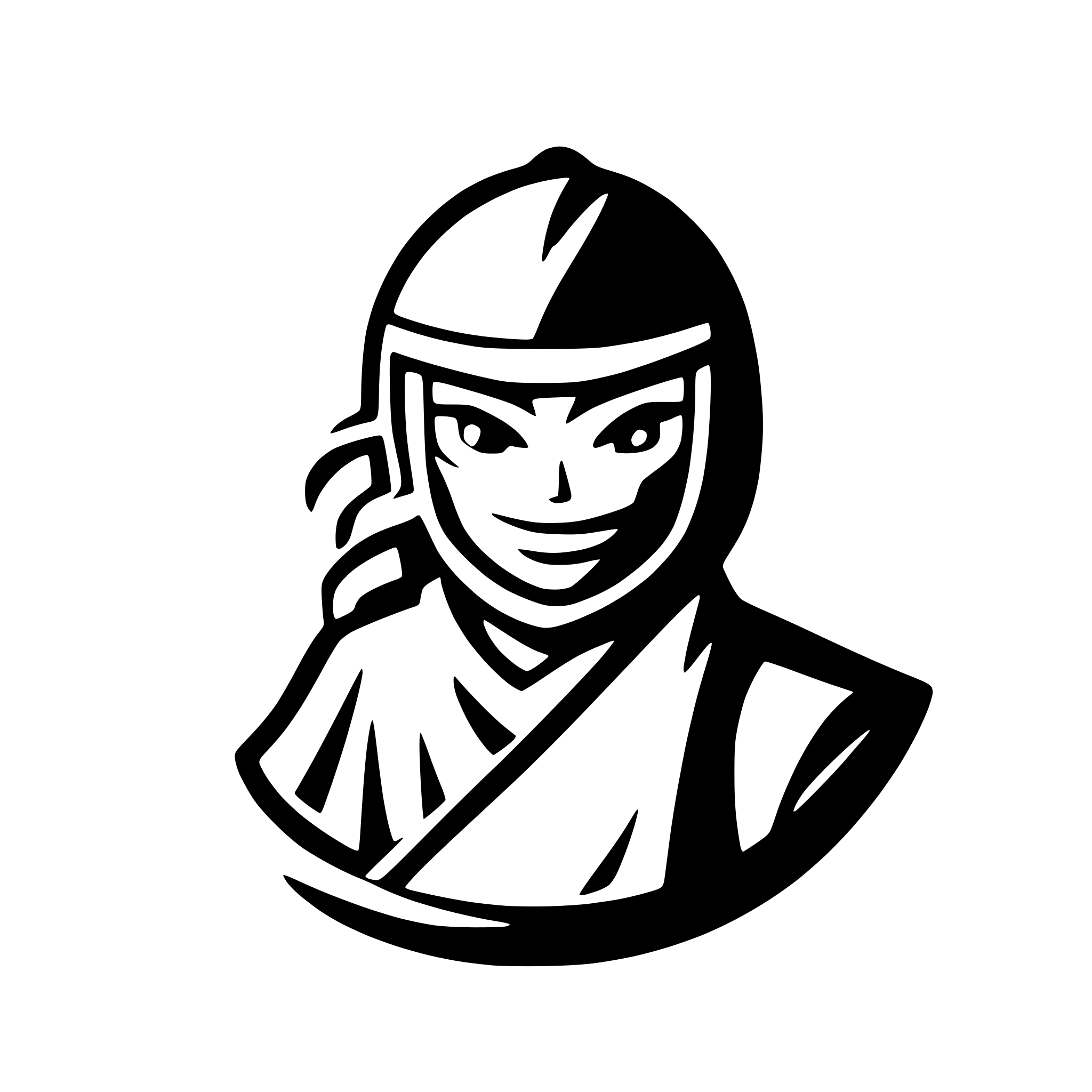 AI-generated SVG of 'a ninja logo'