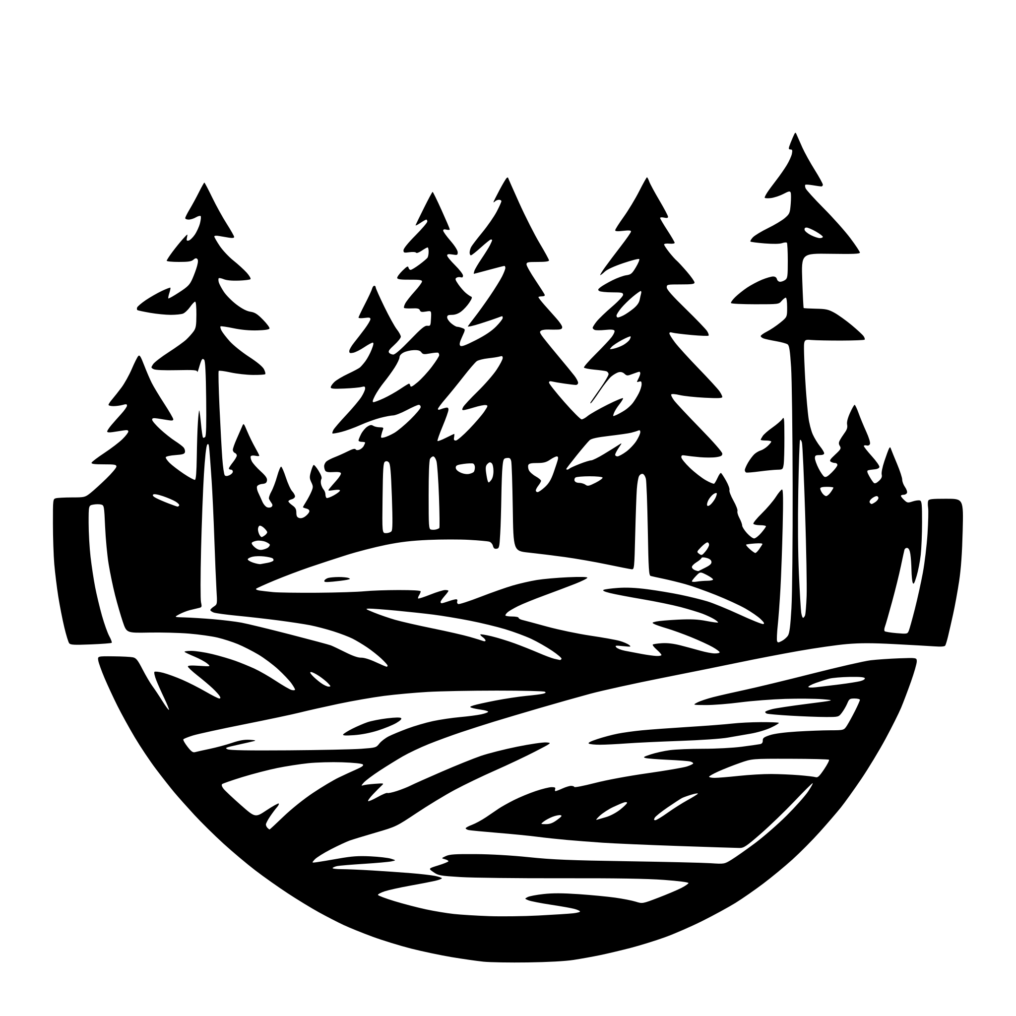 AI-generated SVG of a forest themed logo with sharp lines and company AI-generated SVG of a forest themed logo with sharp lines and company