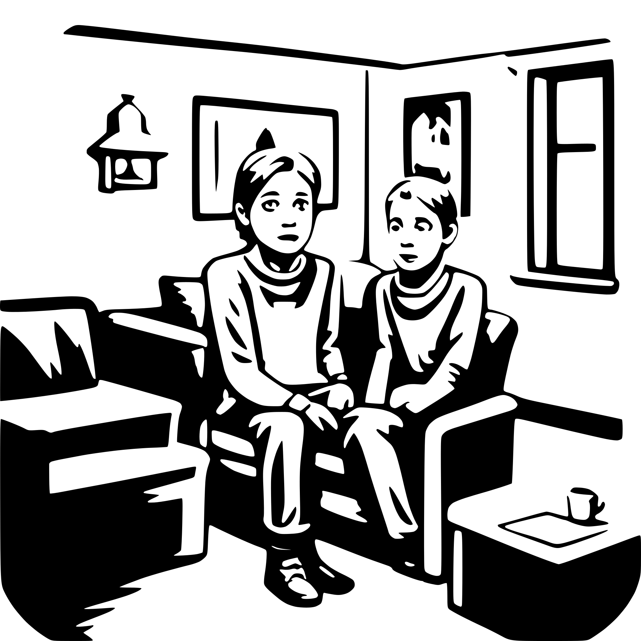 AI-generated SVG of 'home alone'