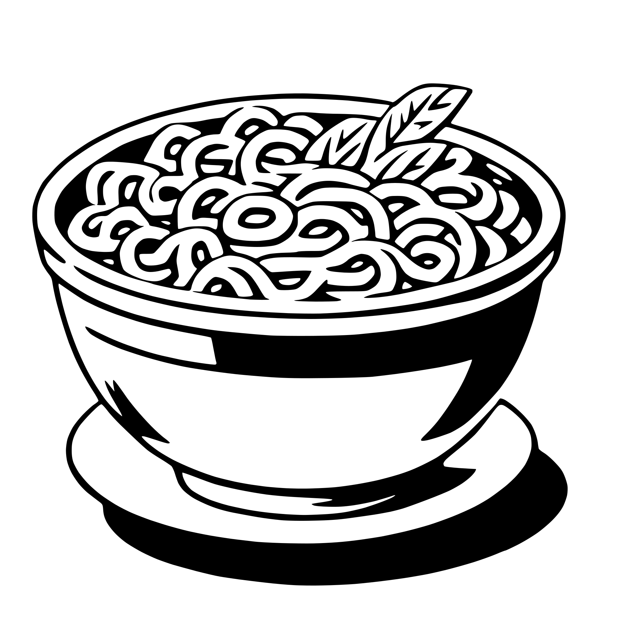 AI-generated SVG of 'noodles'