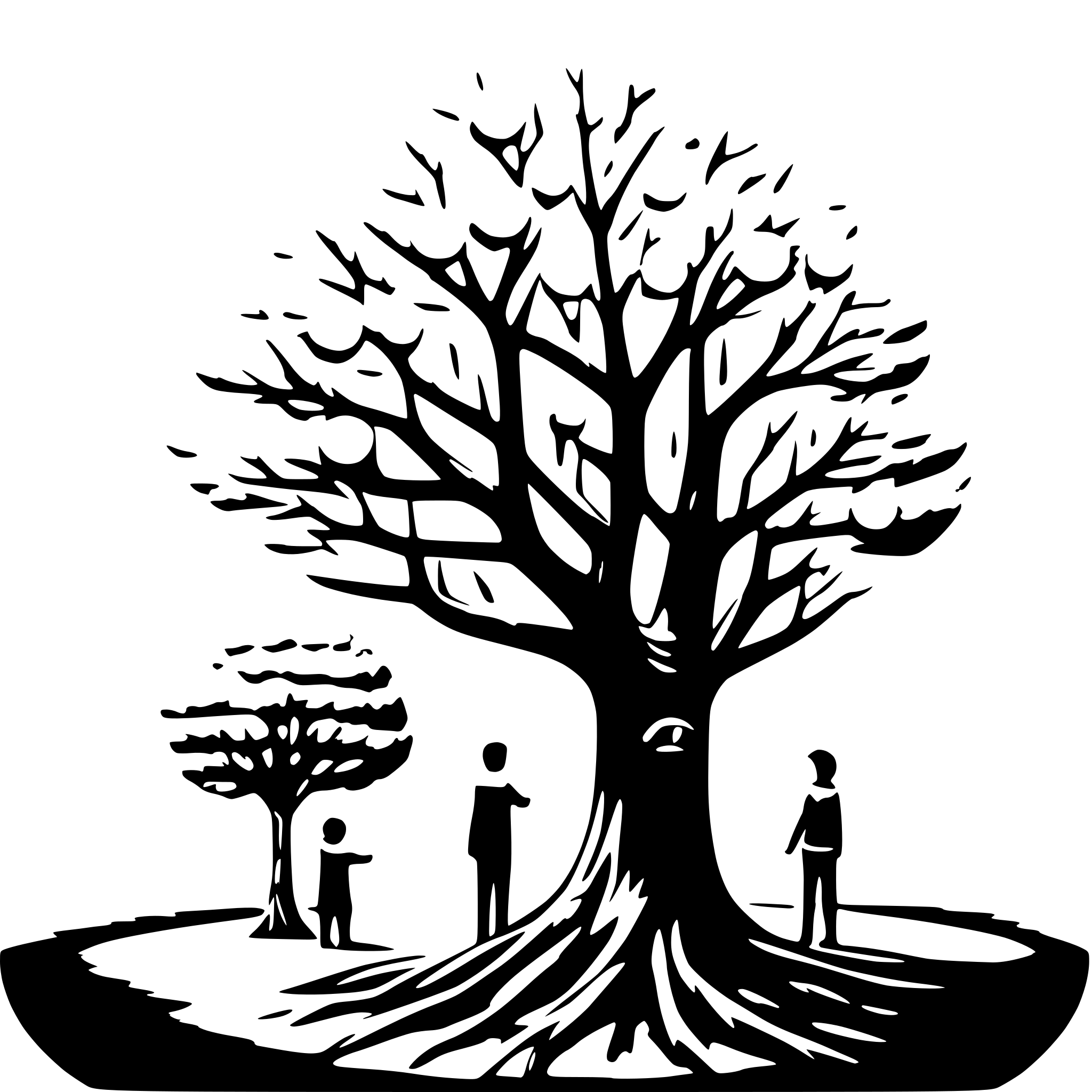 AI-generated SVG of a Create a b-tree with a father and 2 children, i want an looped animation where a yellow dot will shine twice on the father and then make its way down the tree to one of its children