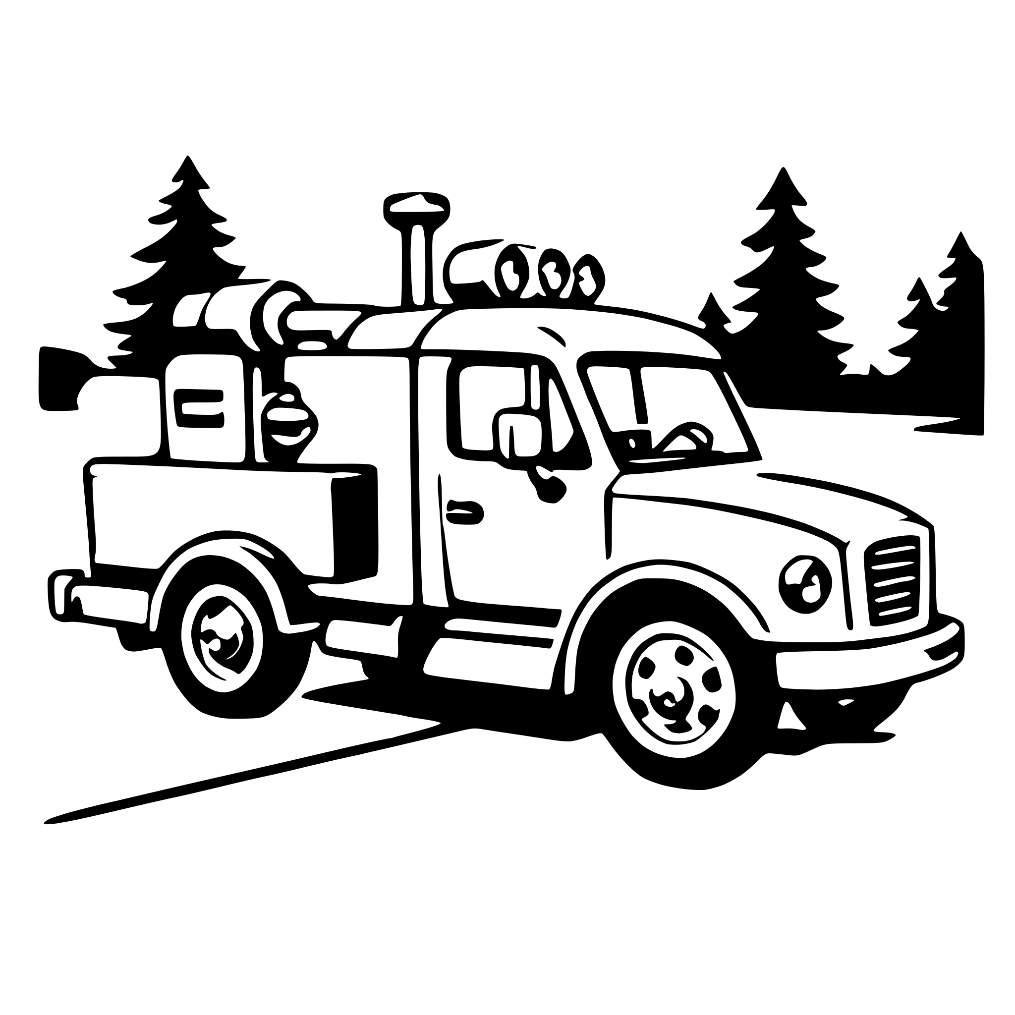 AI-generated SVG of a tow truck
