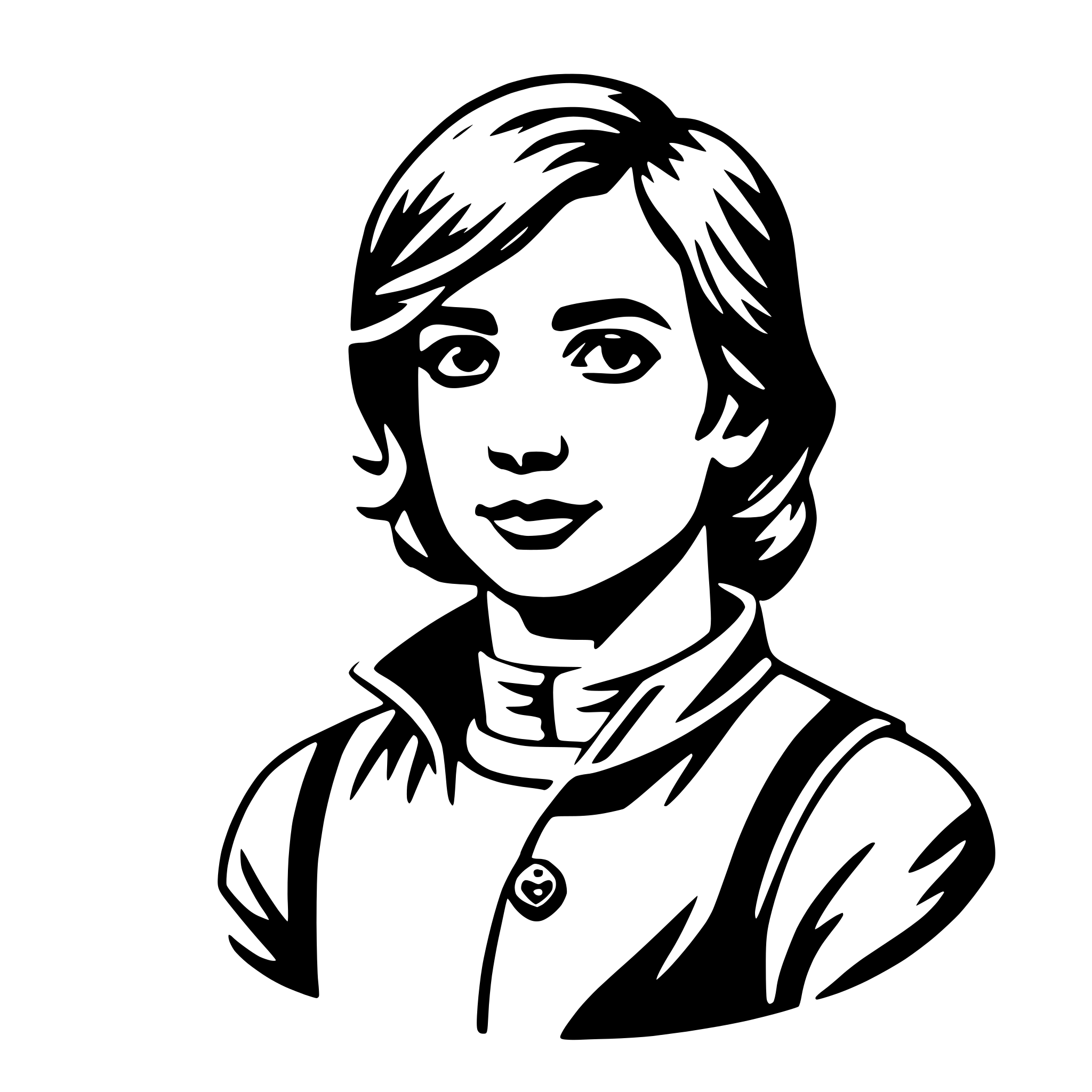 AI-generated SVG of 'artist'