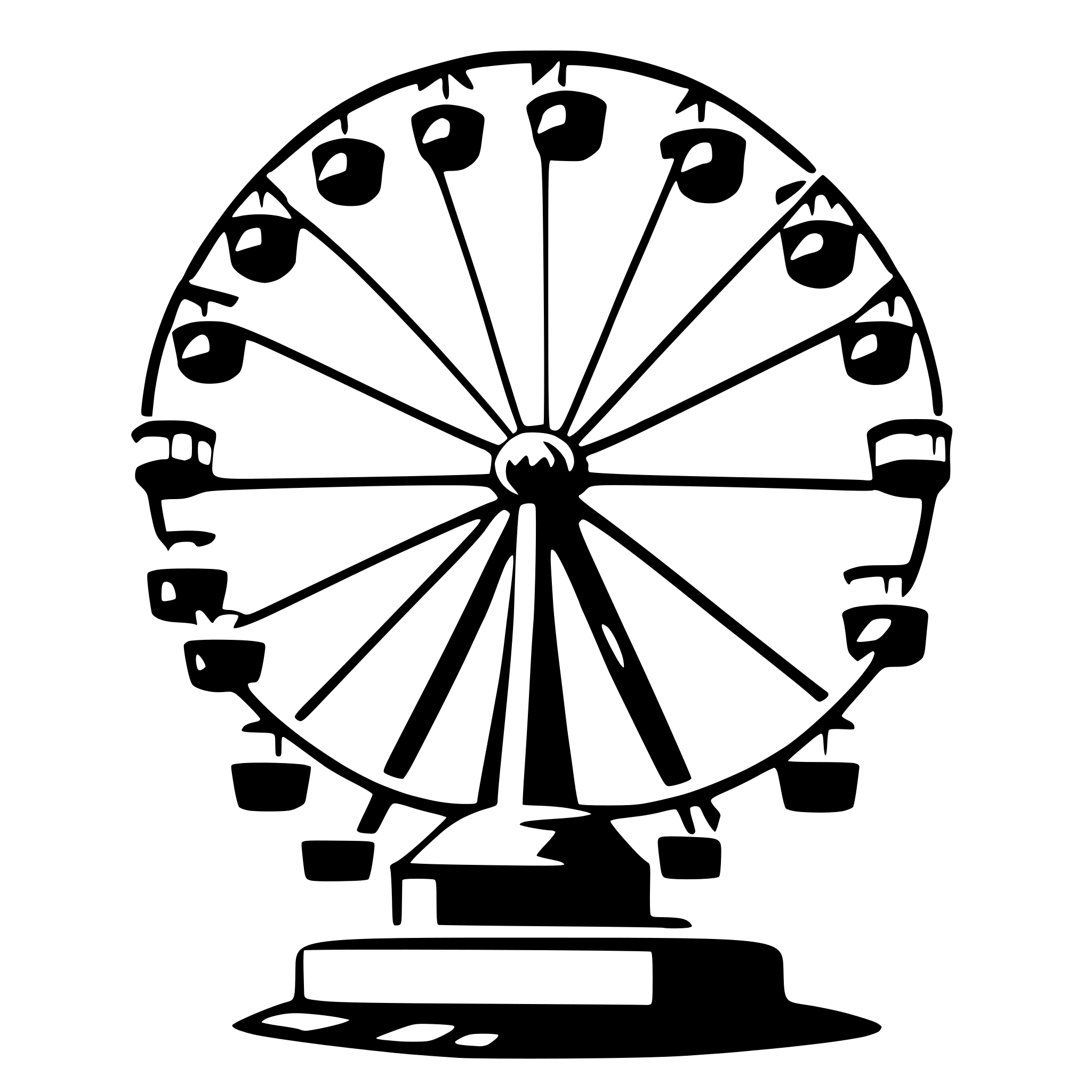 AI-generated SVG of 'ferris wheel'