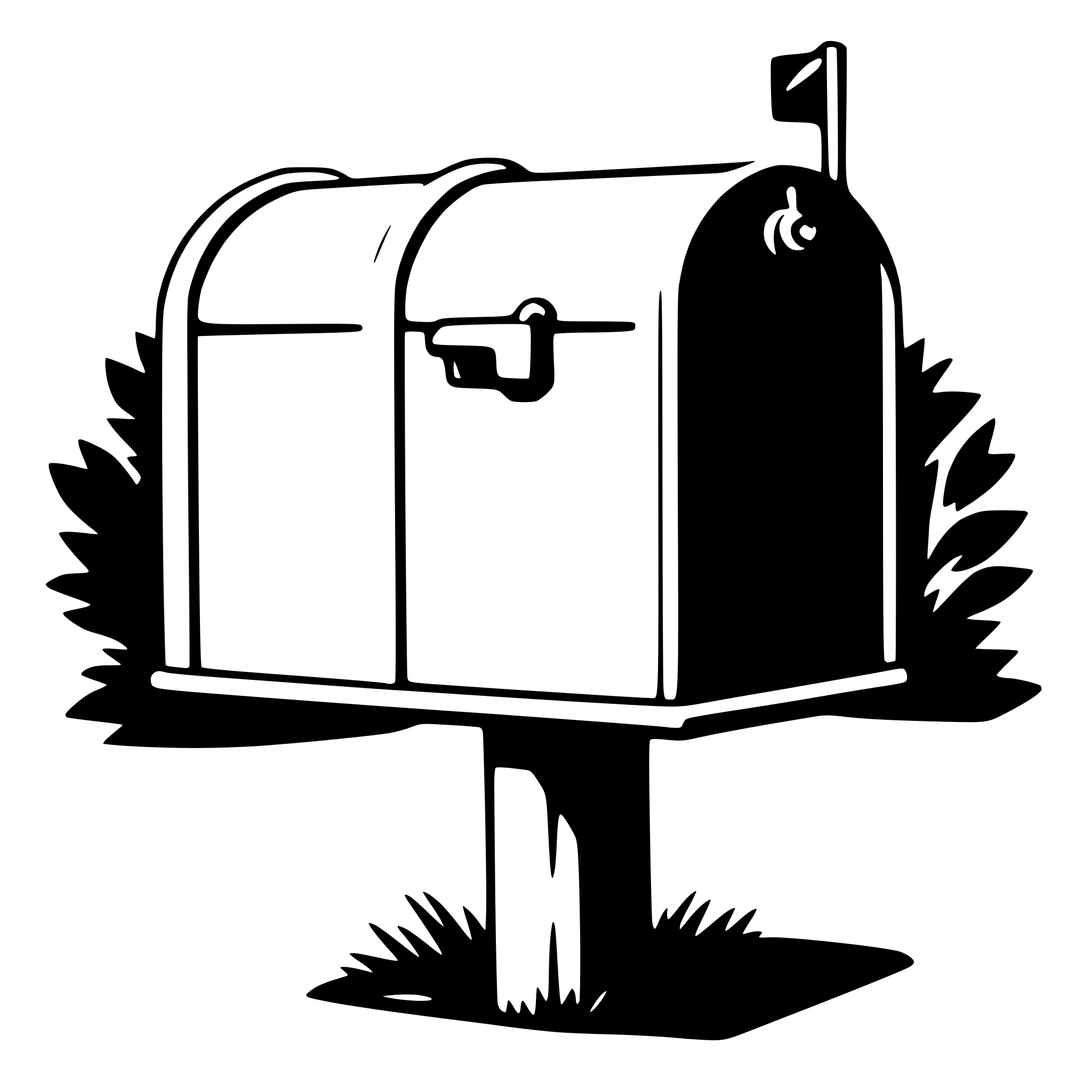 AI-generated SVG of 'mailbox'