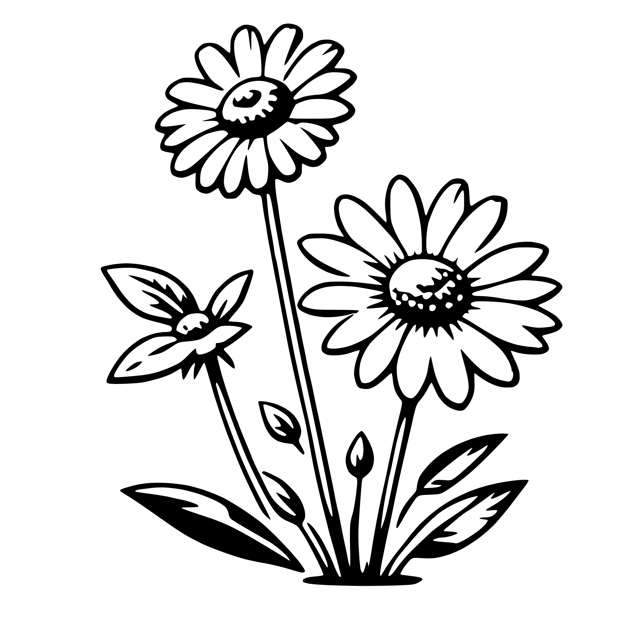 AI-generated SVG of 'daisy'