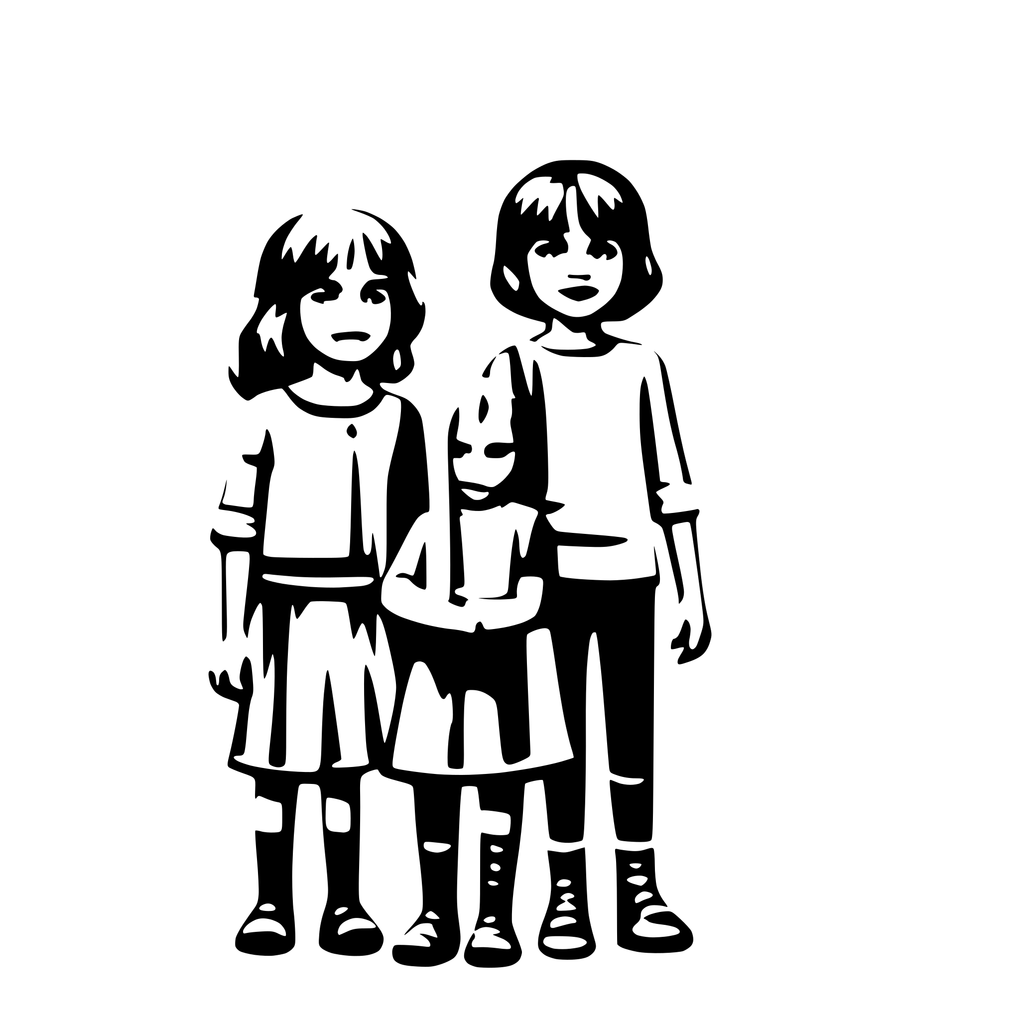 AI-generated SVG of 'Children all over the world'