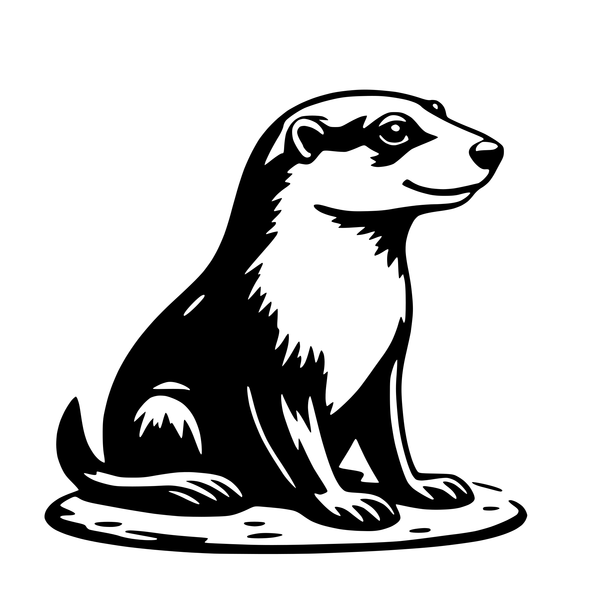 AI-generated SVG of 'otter'
