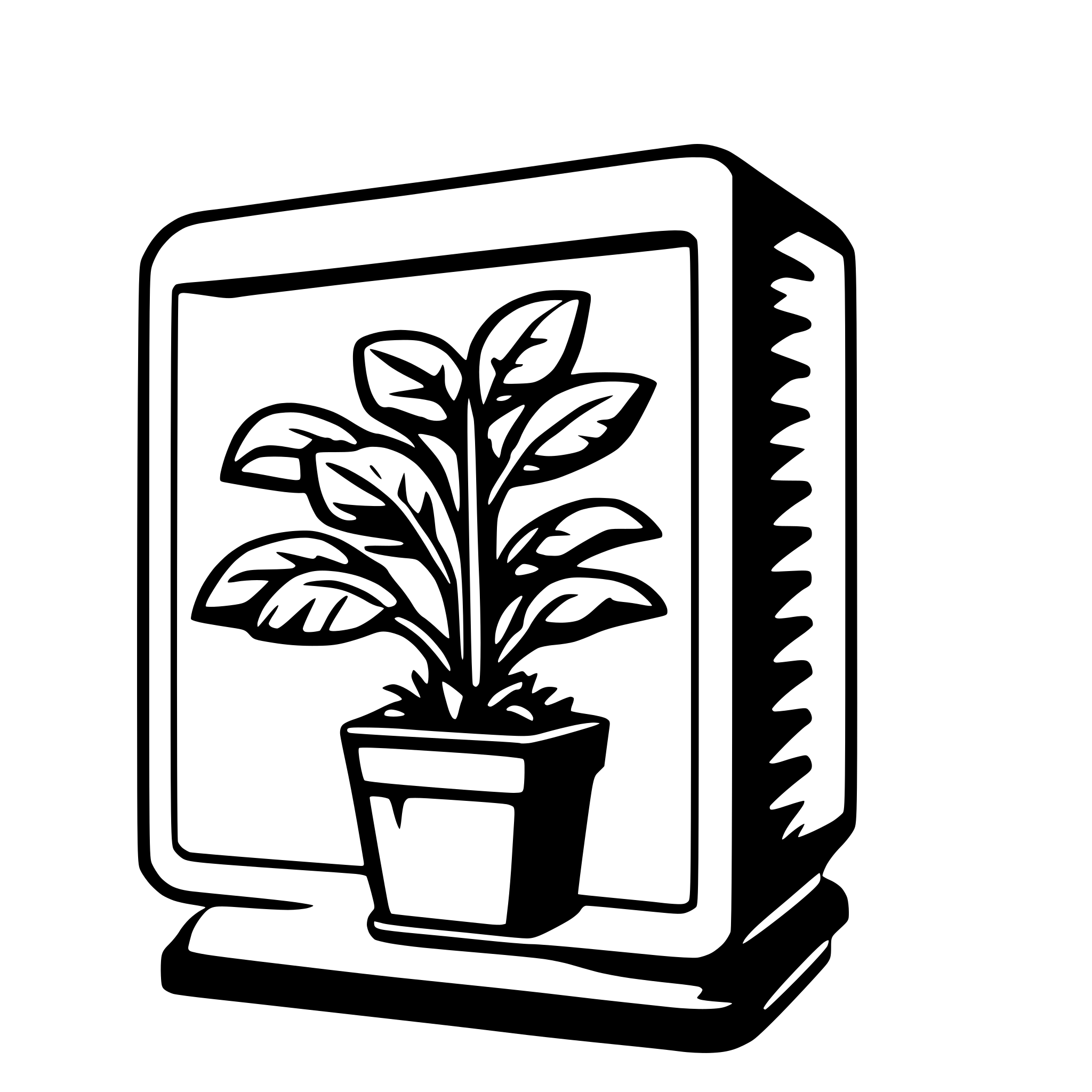 AI-generated SVG of a square grow light