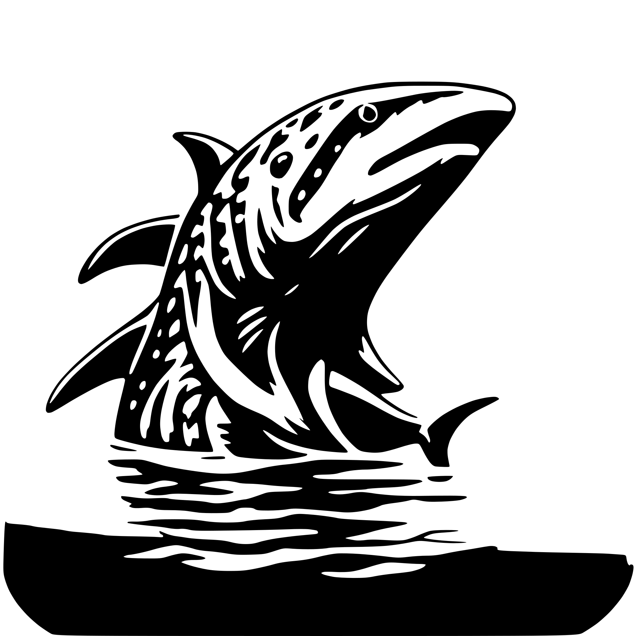 AI-generated SVG of a whale shark