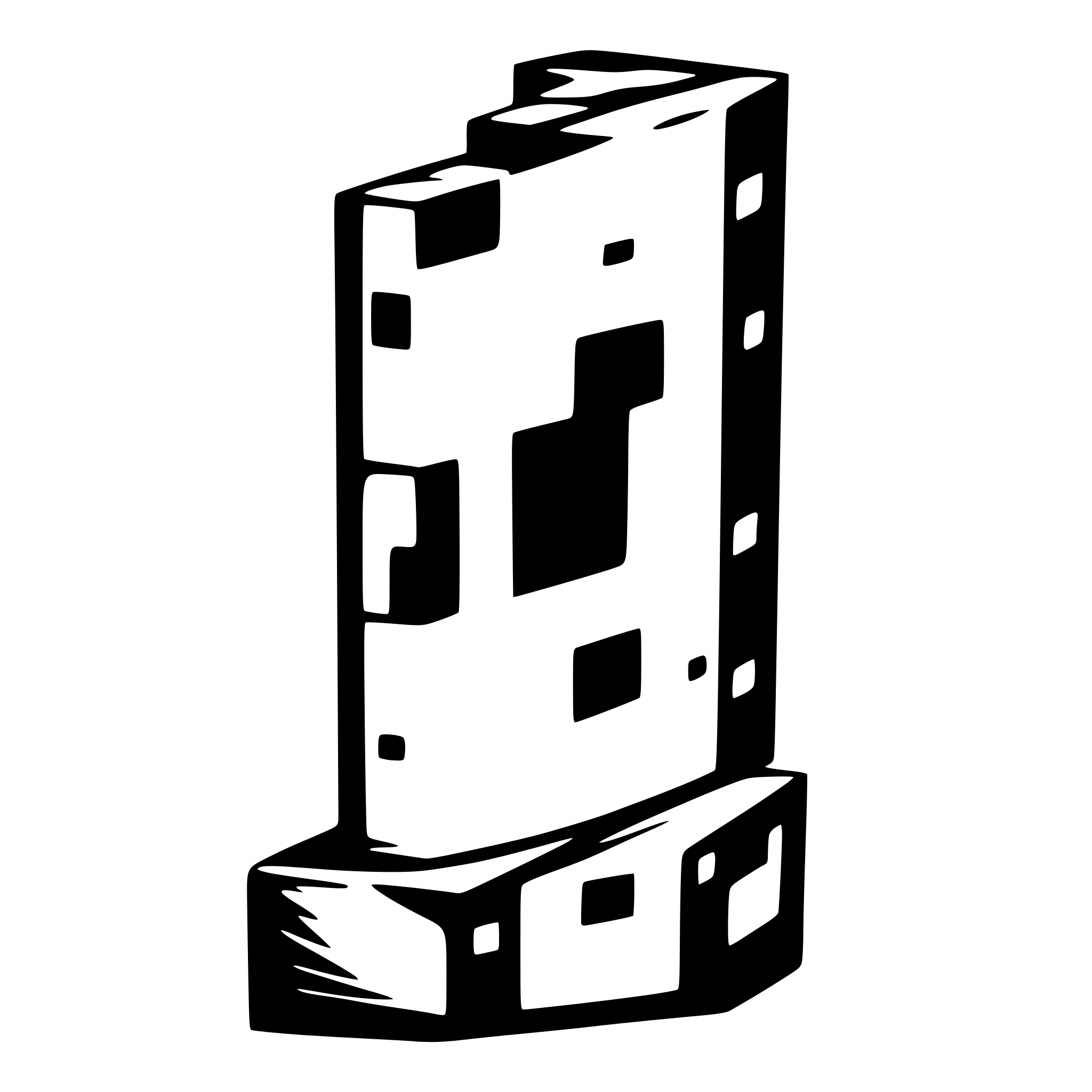 AI-generated SVG of a A block that looks like a short skinny C, like the programming blocks in Scratch