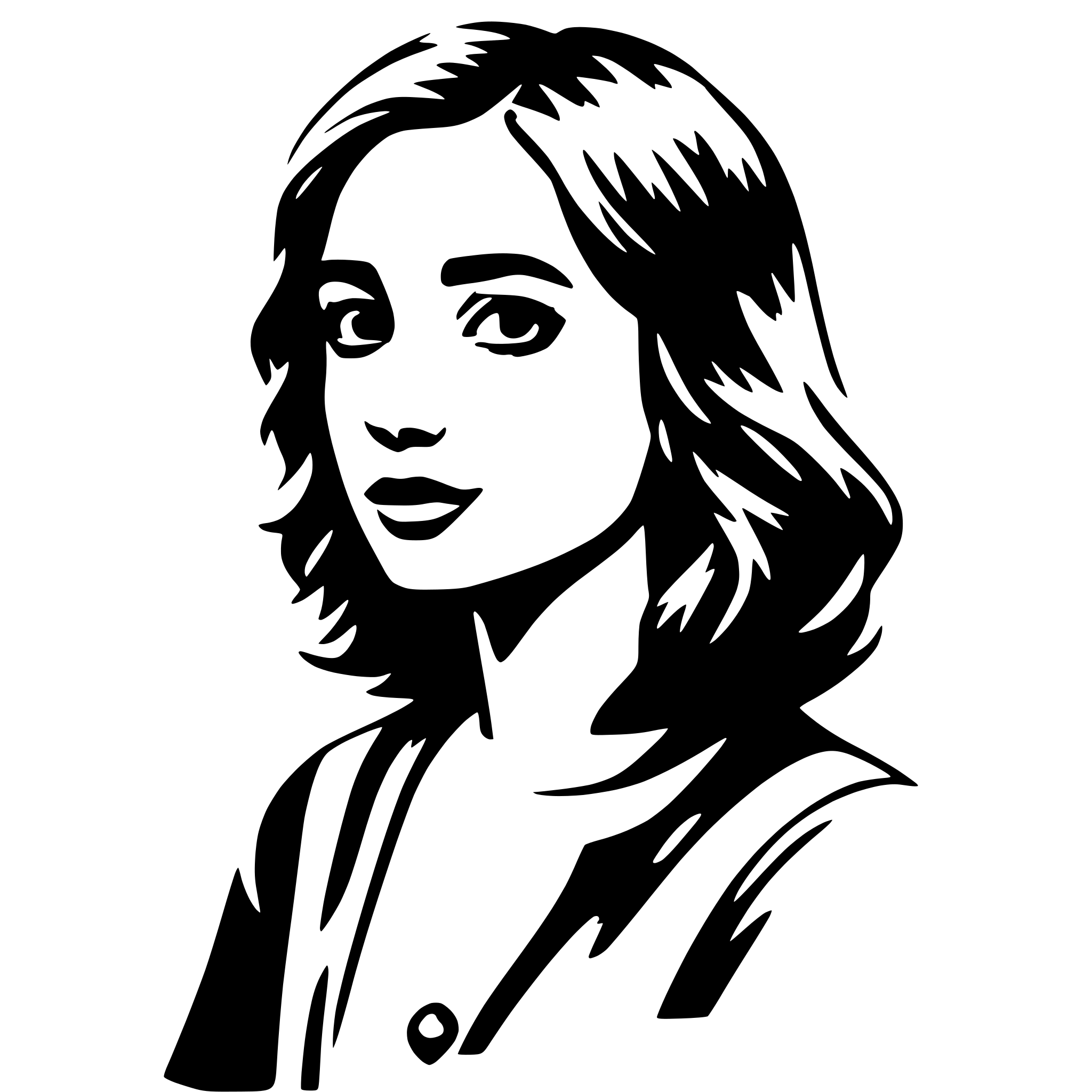 AI-generated SVG of 'girl'