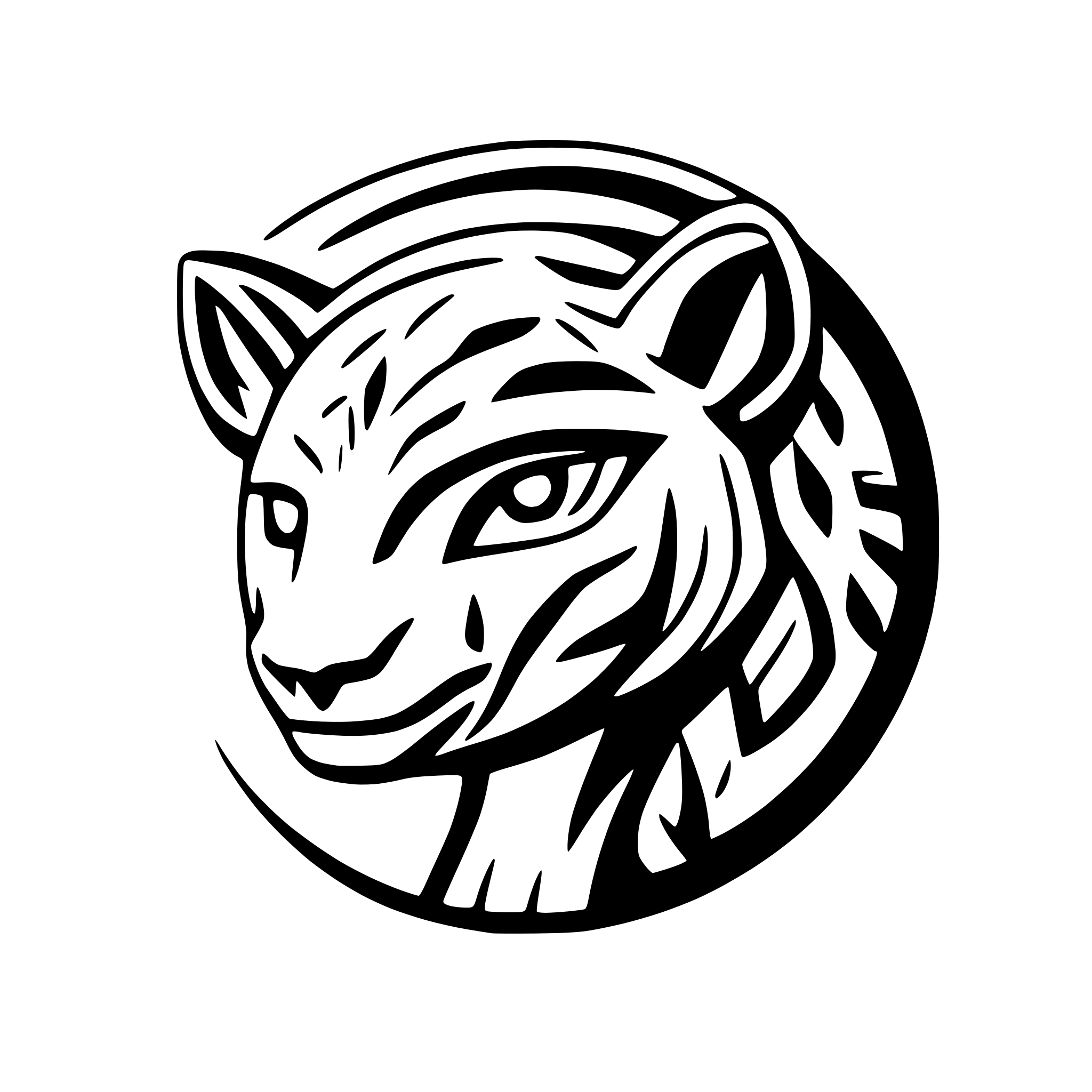 AI-generated SVG of 'puma portrait'