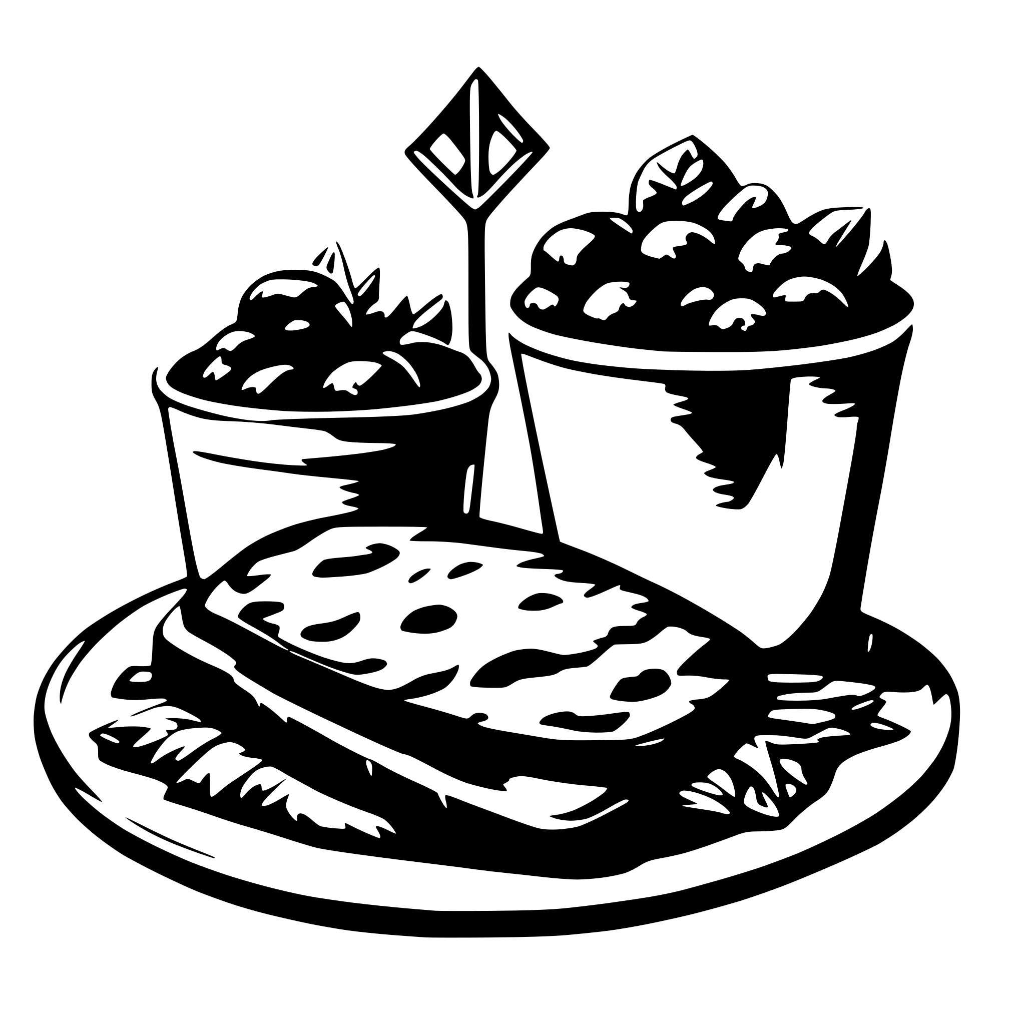 AI-generated SVG of 'house food'