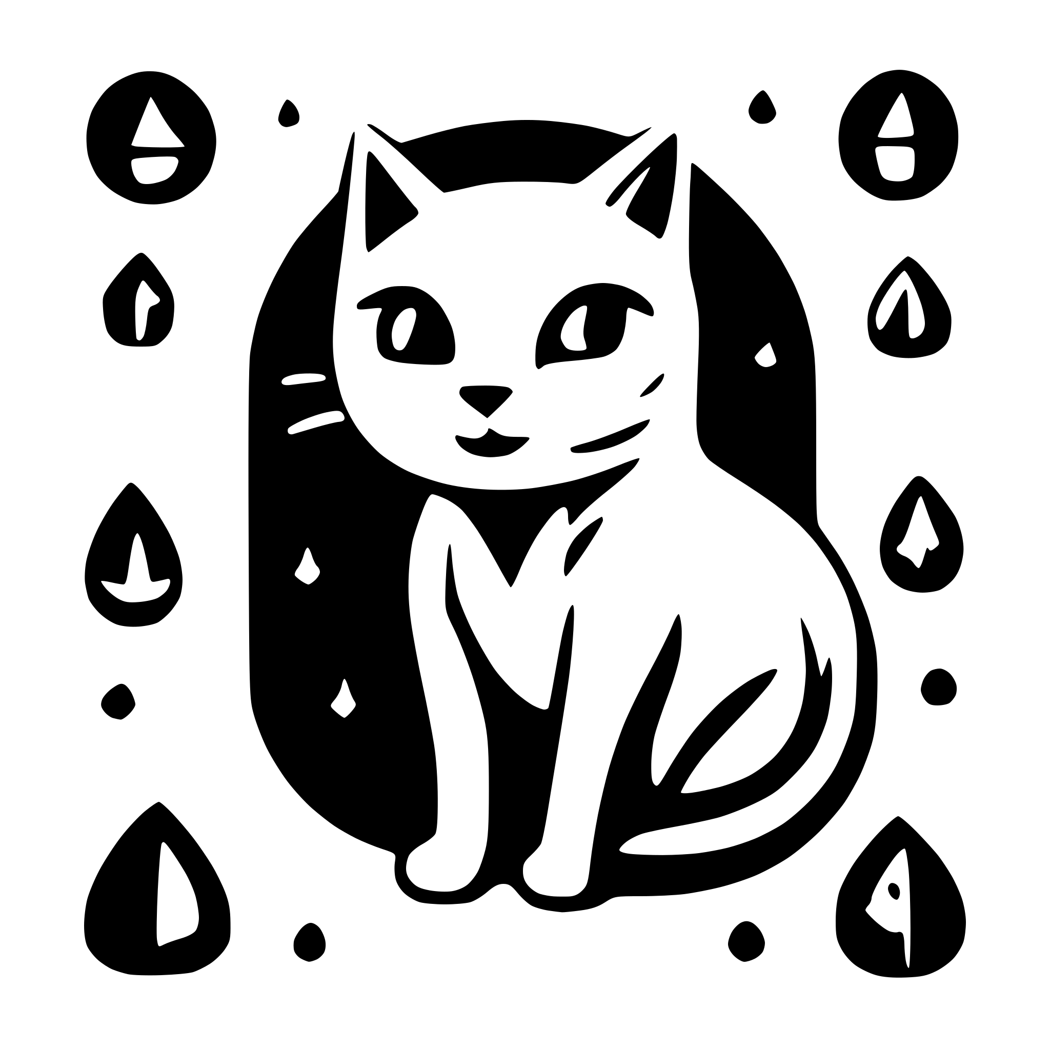 AI-generated SVG of 'cat space'