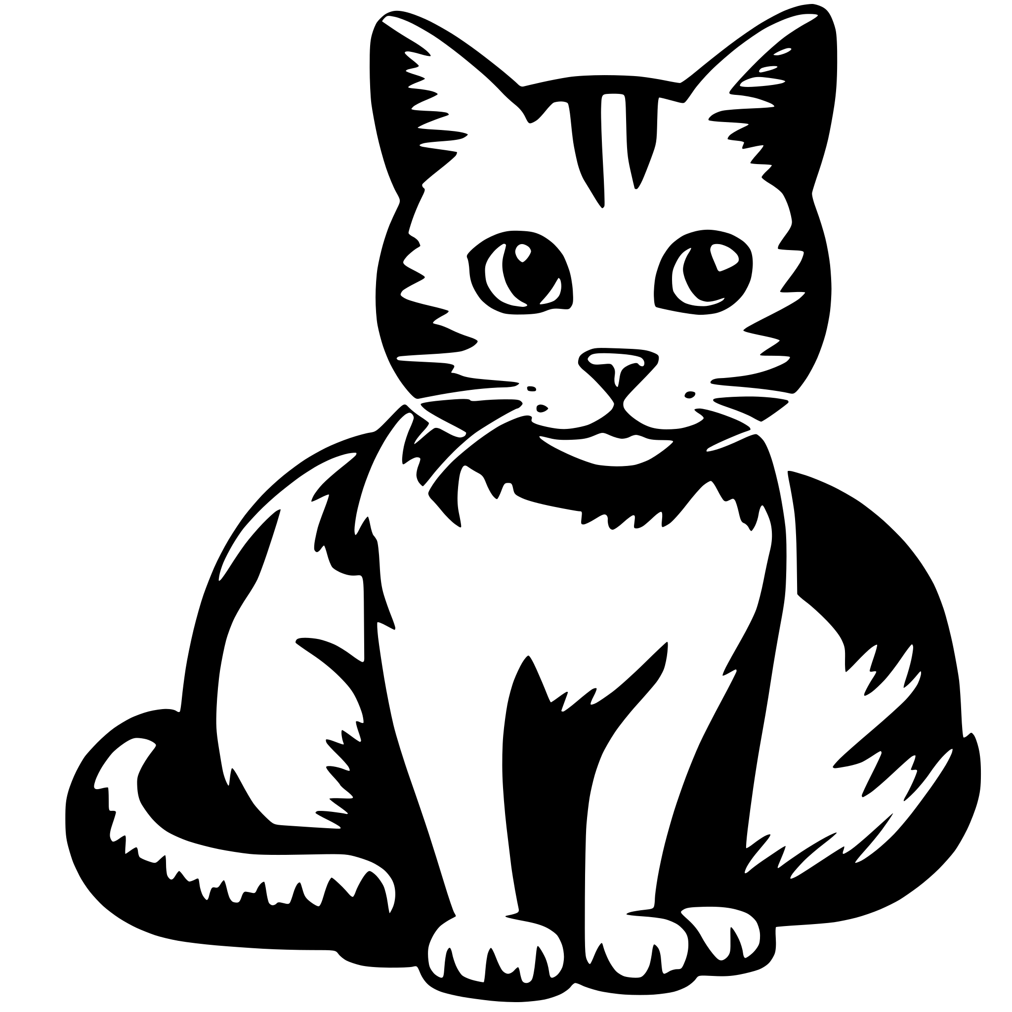 AI-generated SVG of 'cat'