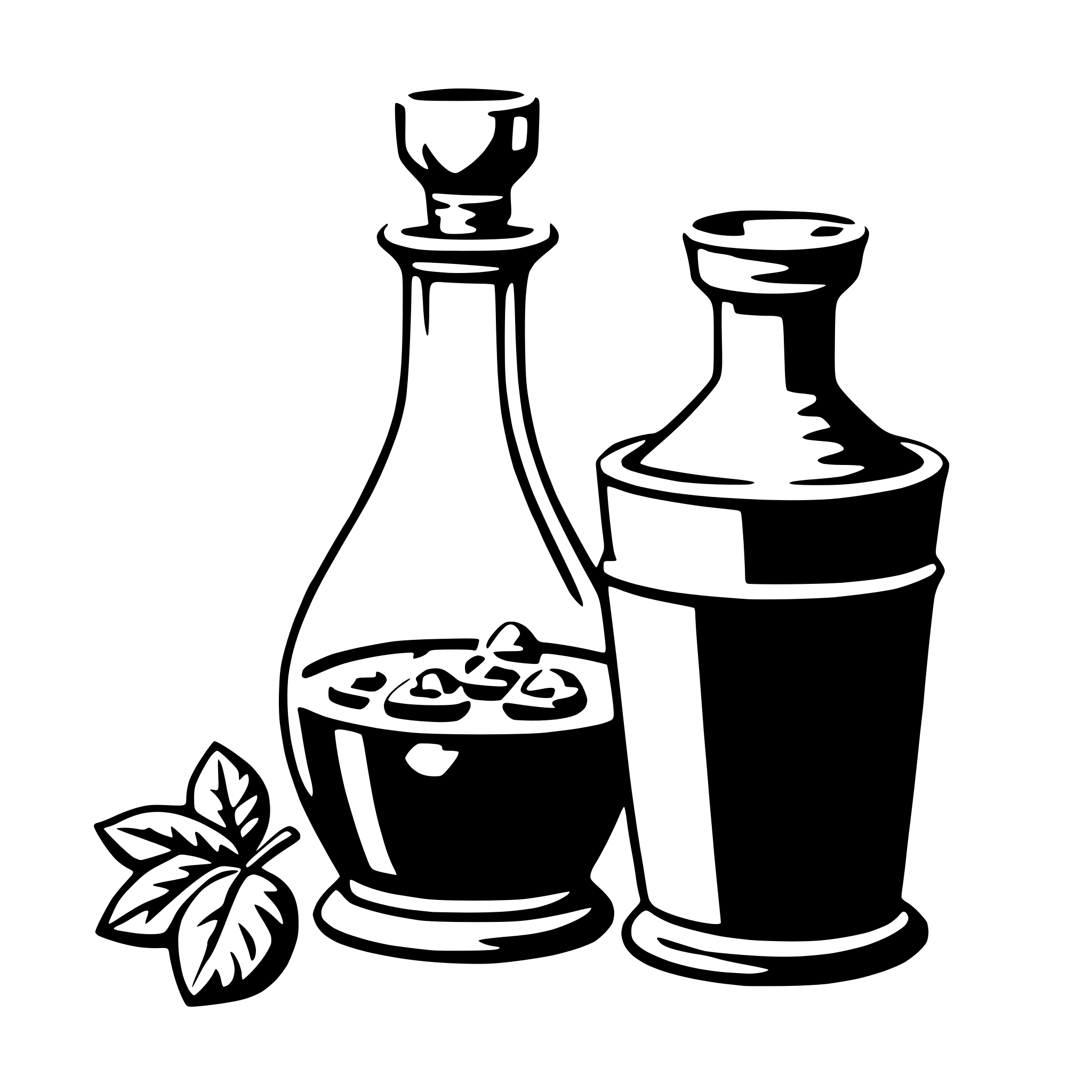 AI-generated SVG of a decanter