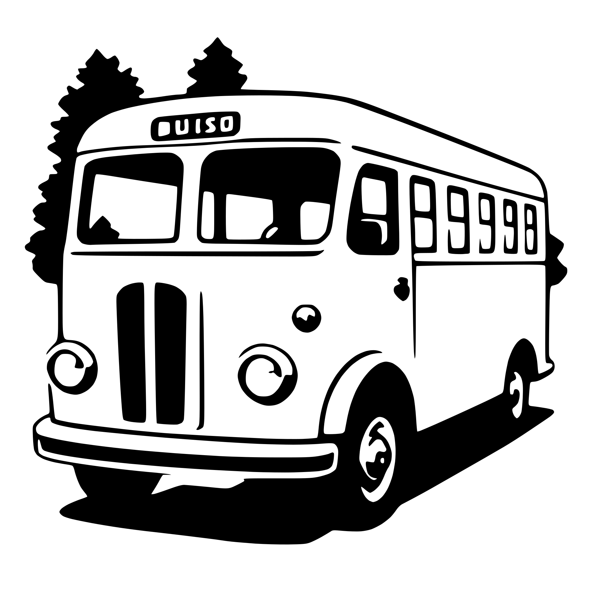 AI-generated SVG of a bus