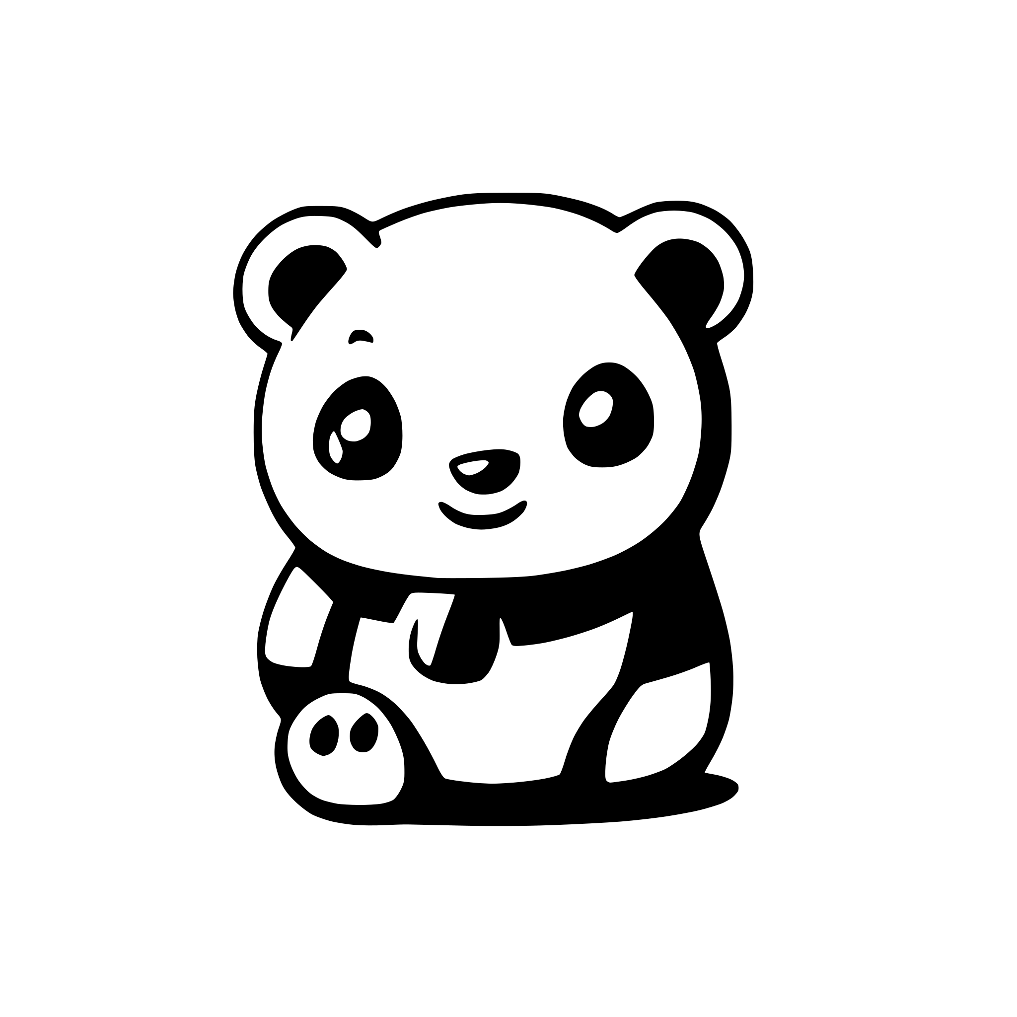 AI-generated SVG of a cute panda