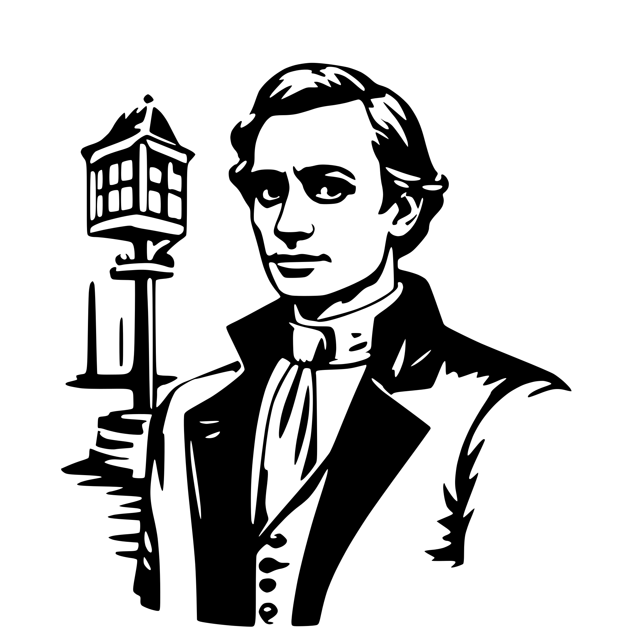 AI-generated SVG of a peater parker