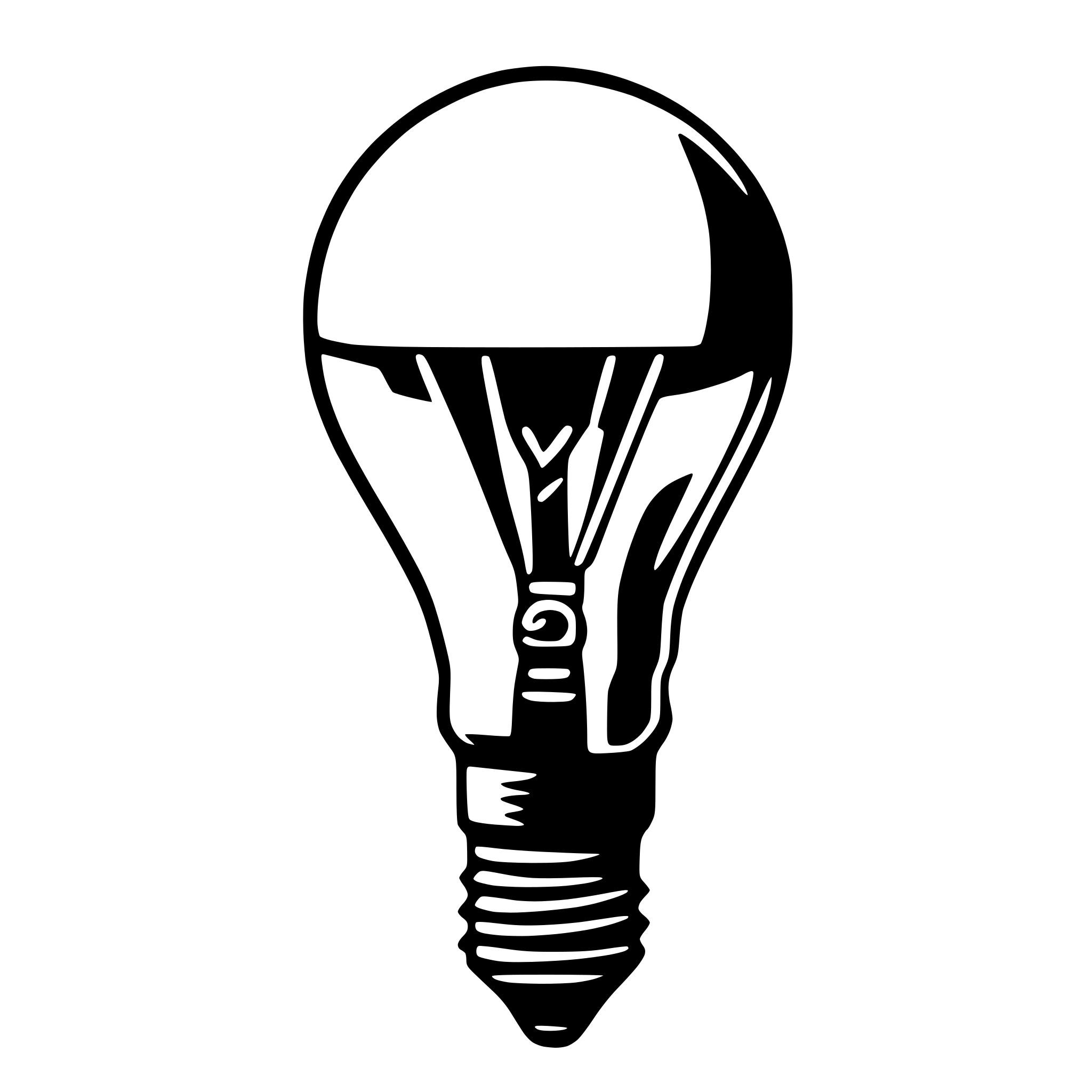 AI-generated SVG of 'a lightbulb'