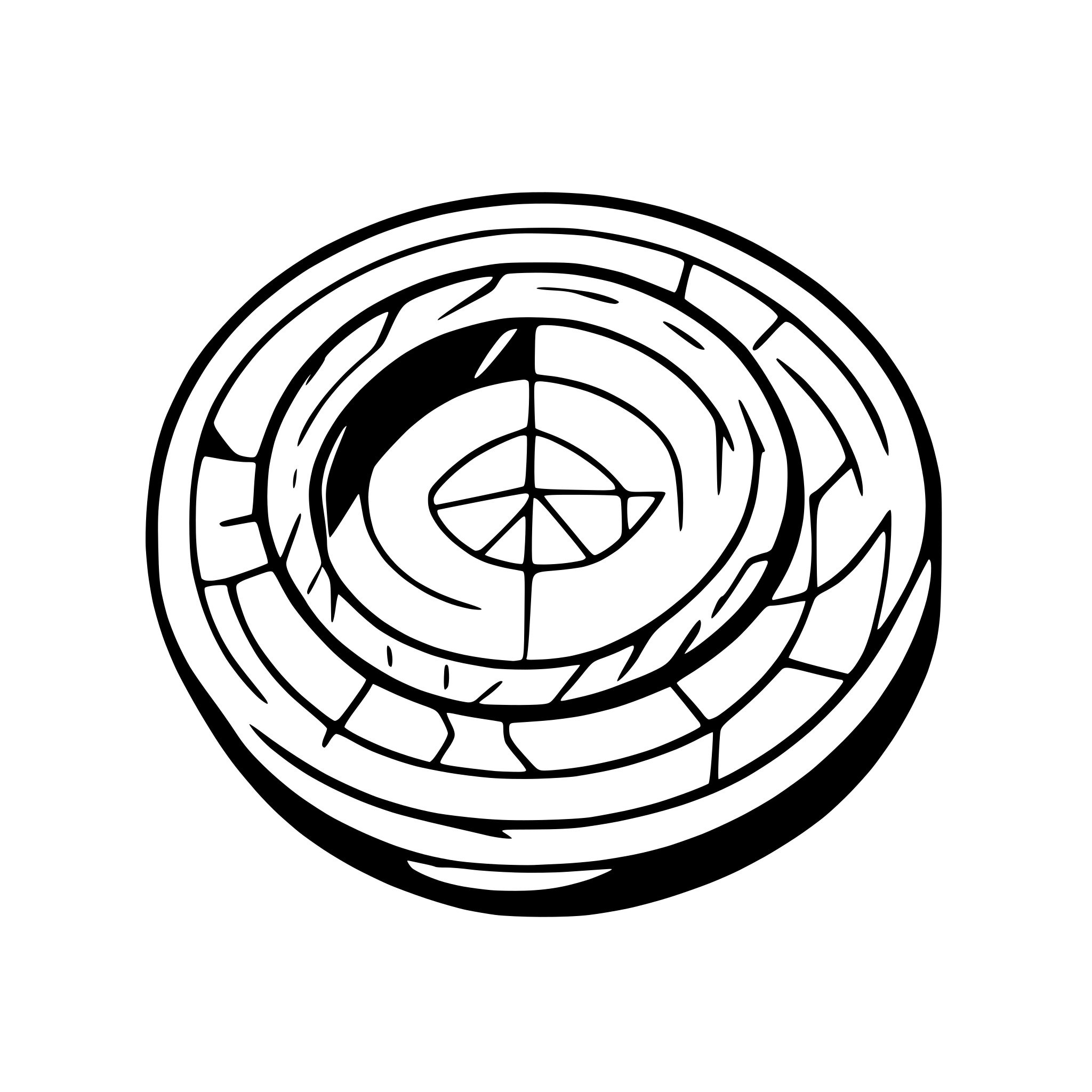 AI-generated SVG of a Magic circle geometric