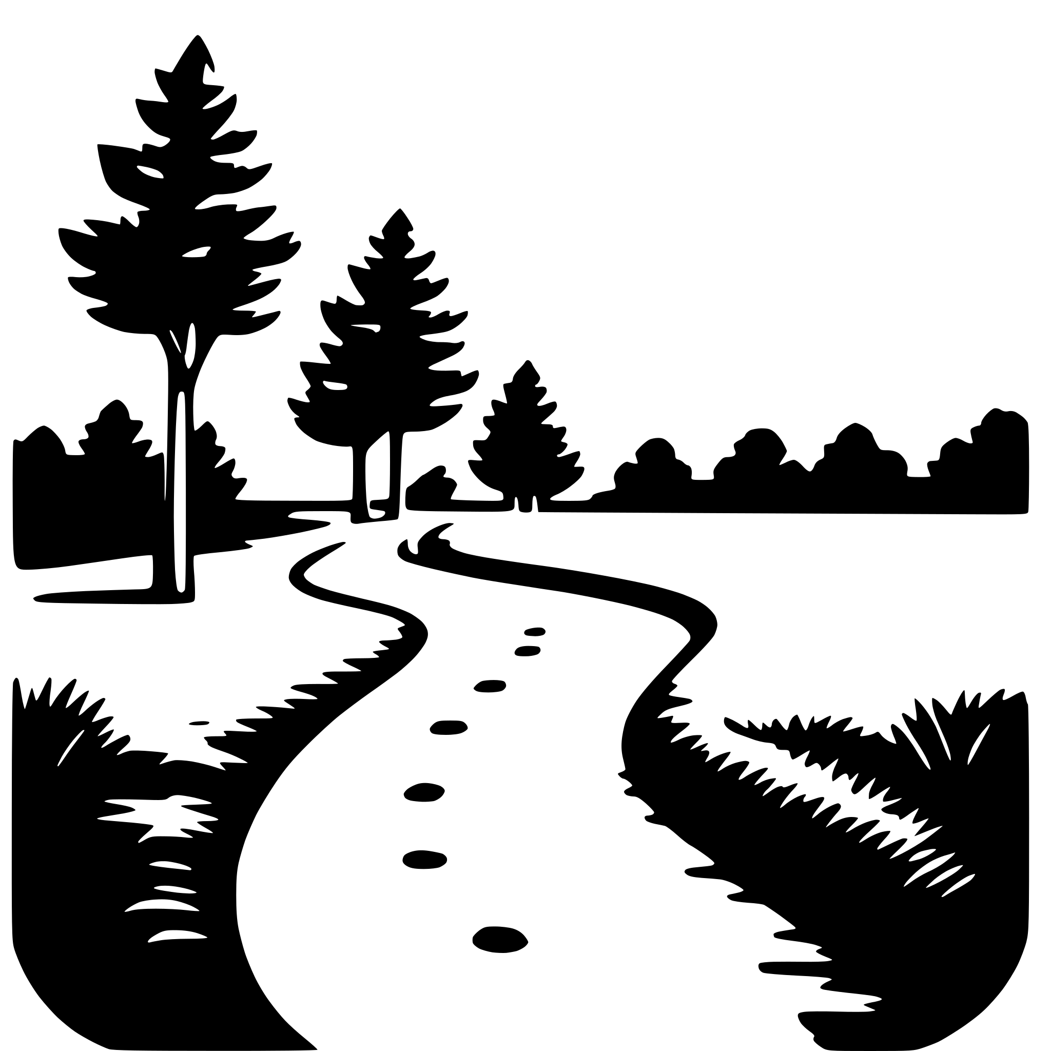 AI-generated SVG of a nature trail