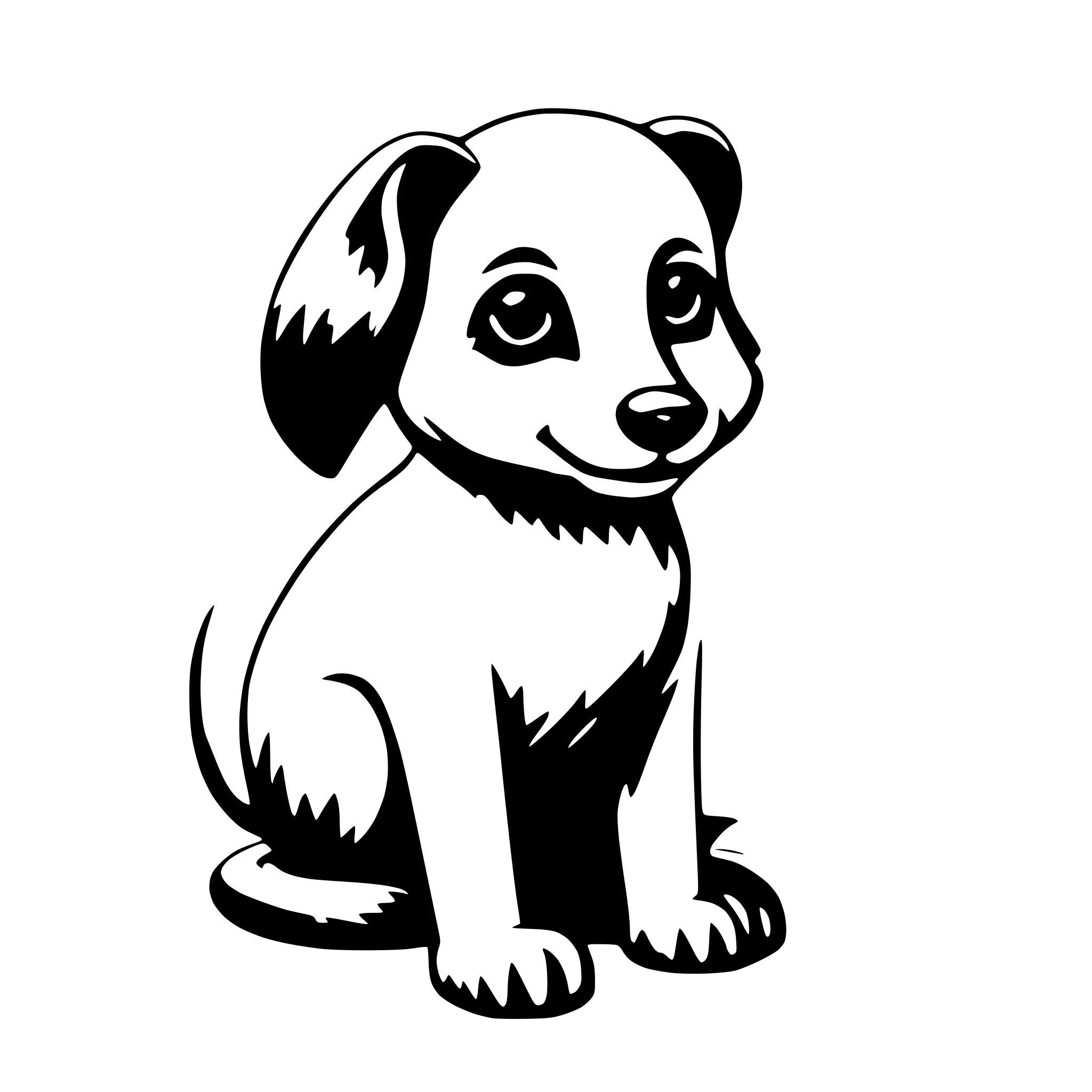 AI-generated SVG of 'cute animal'