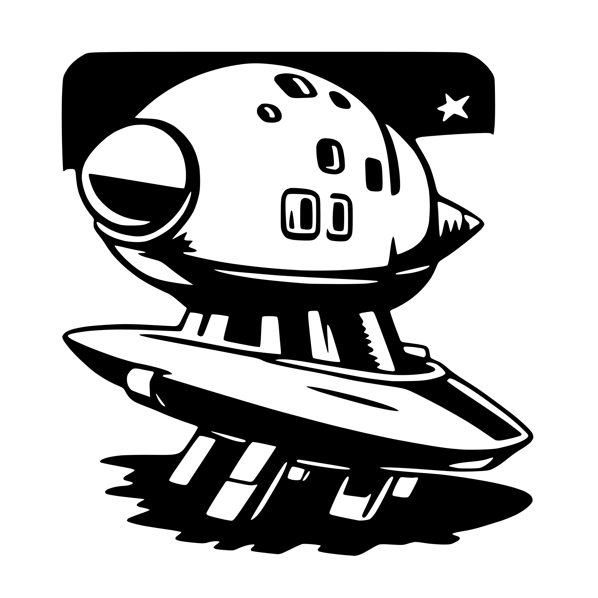 AI-generated SVG of 'spaceship'