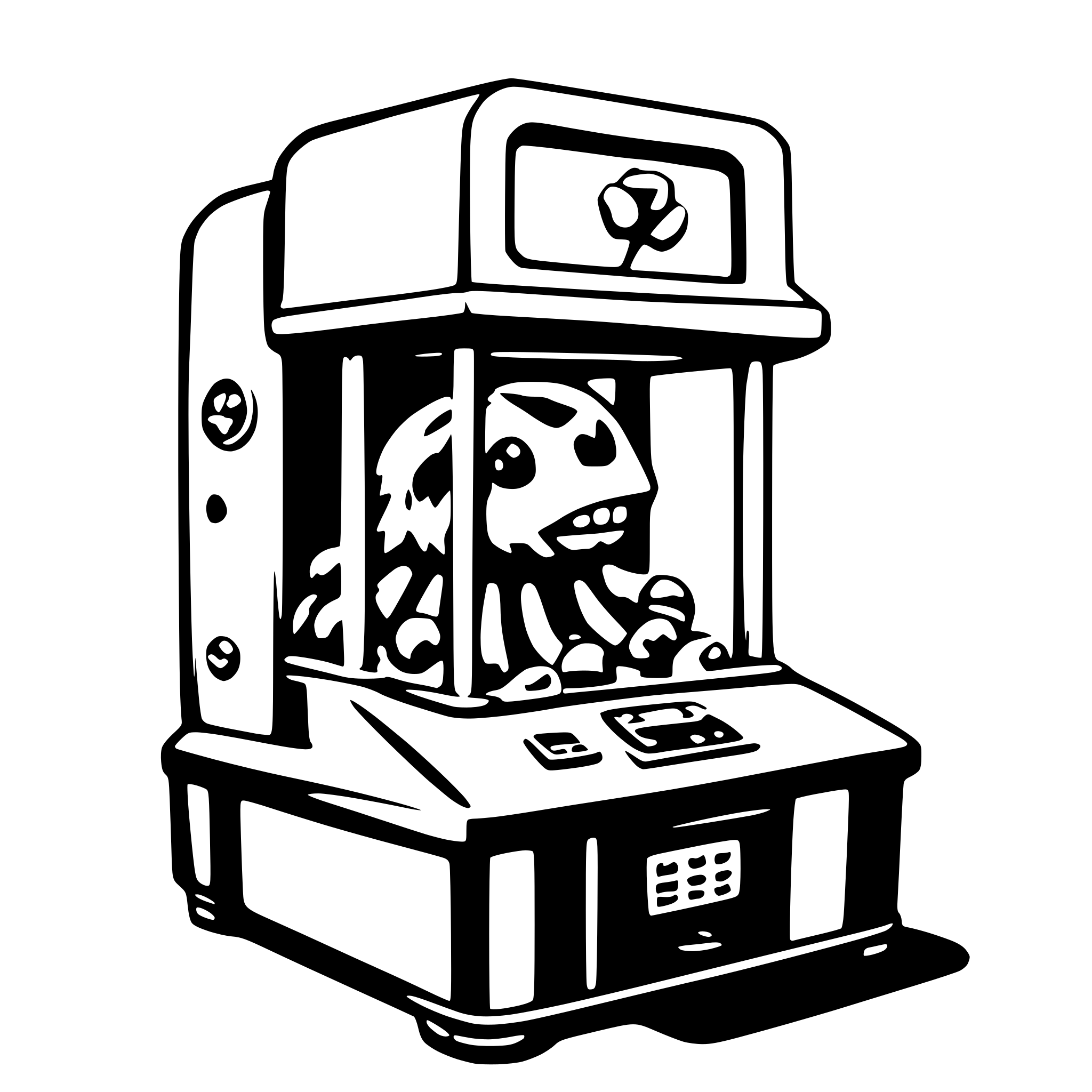 AI-generated SVG of a a claw machine claw for mobile game