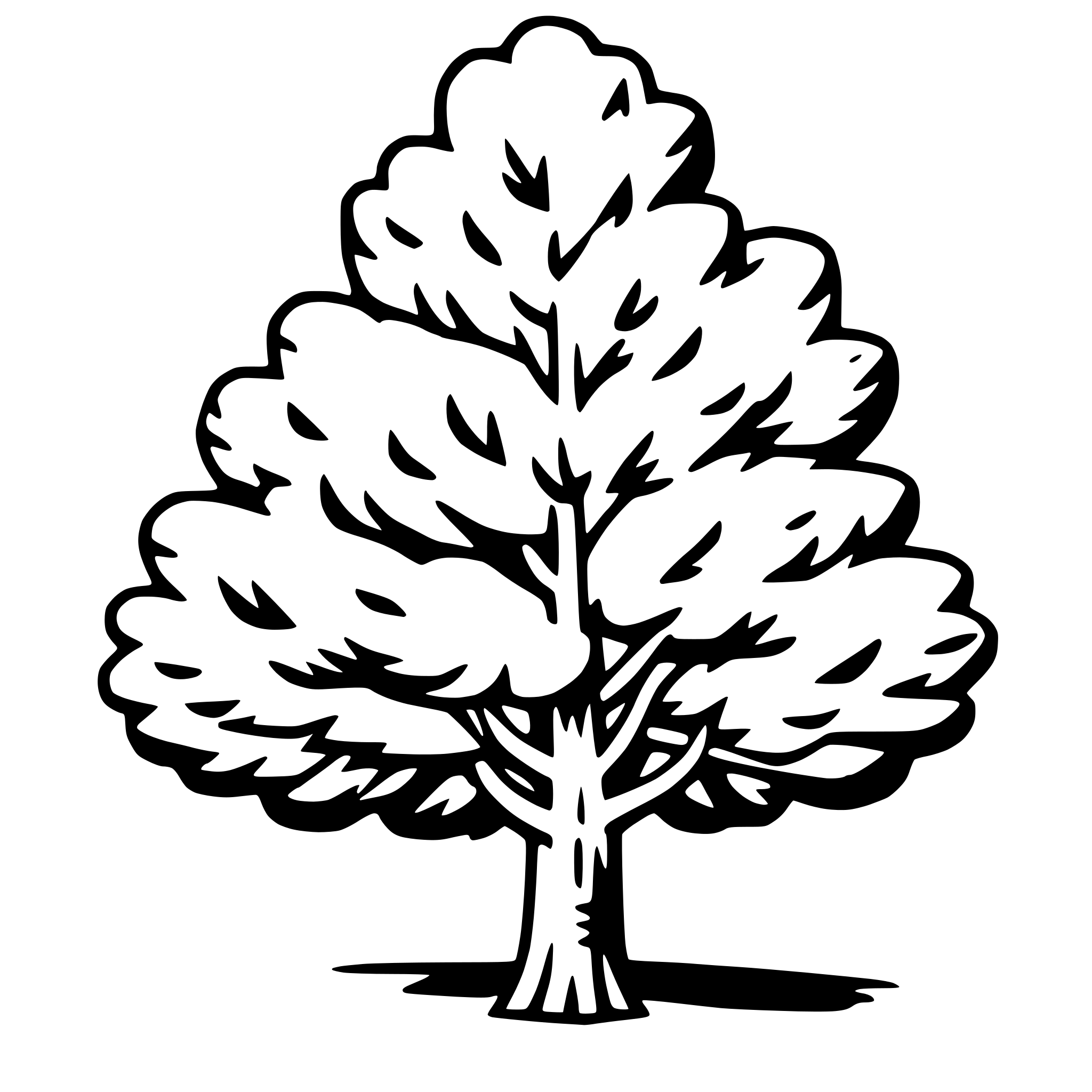 AI-generated SVG of a poplar tree