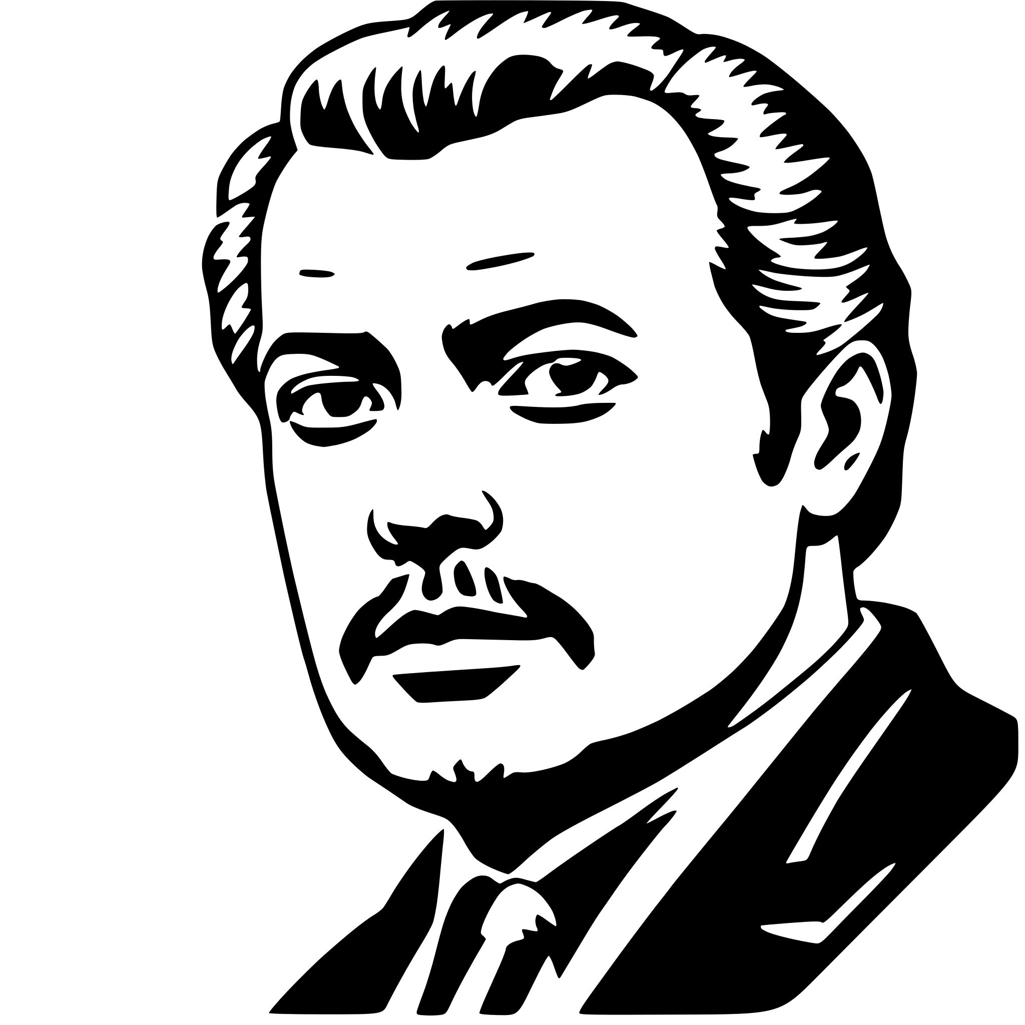 AI-generated SVG of a orson welles