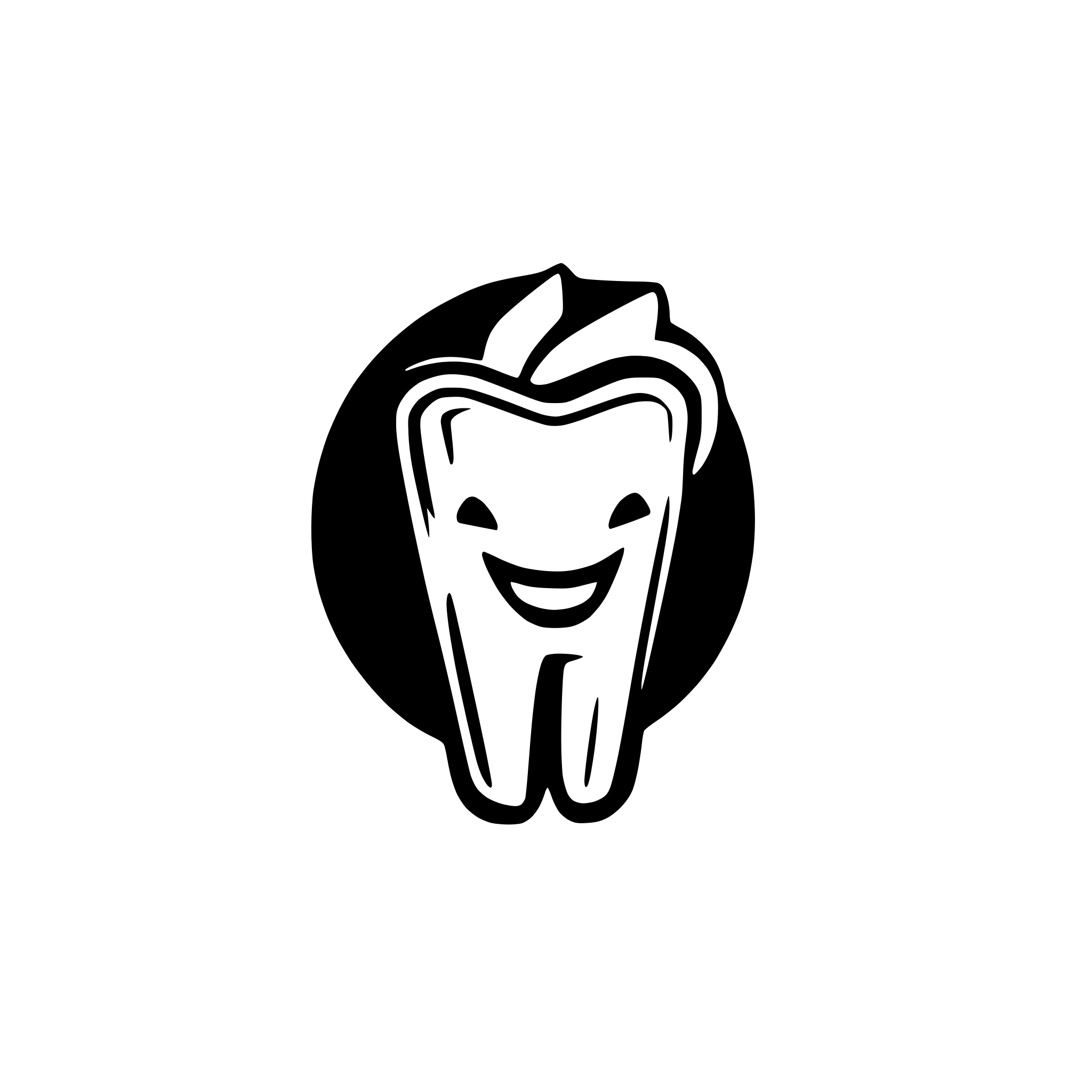AI-generated SVG of a Dental tooth professional Logo Design