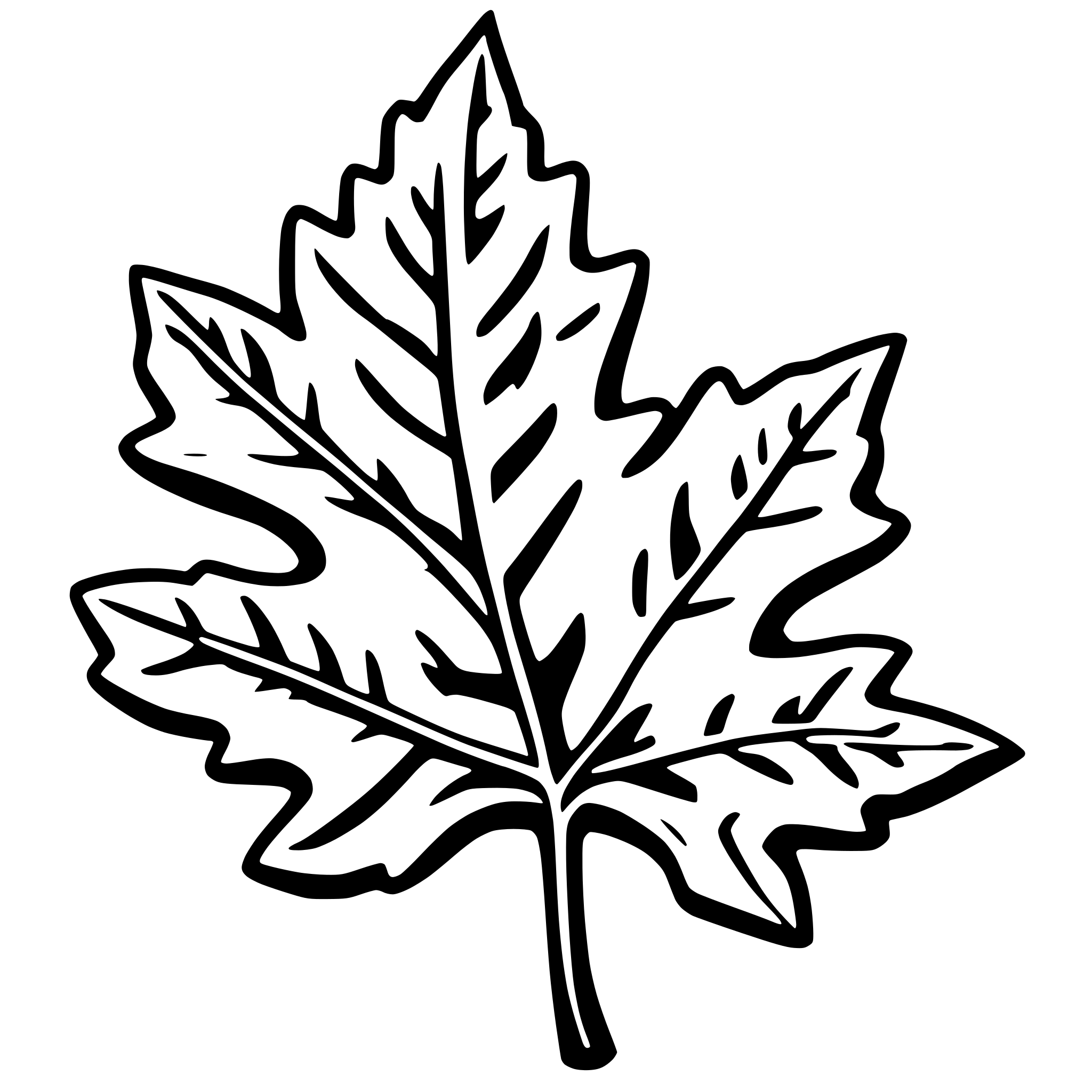 AI-generated SVG of 'oak leaf'