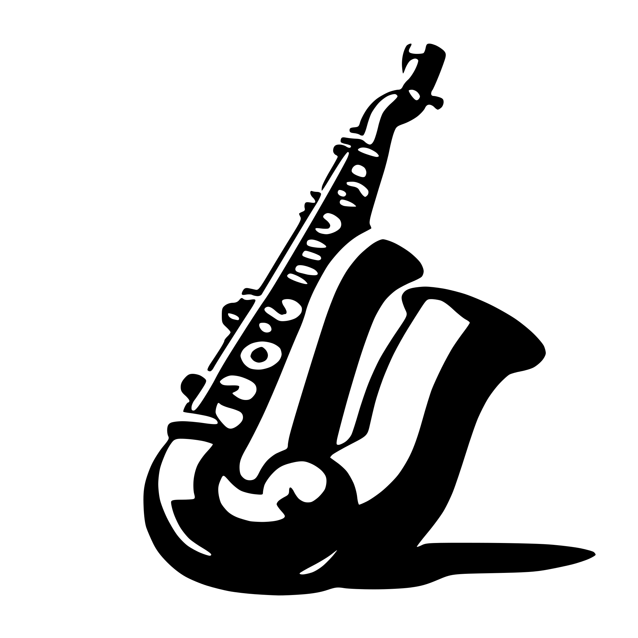 AI-generated SVG of a saxophone
