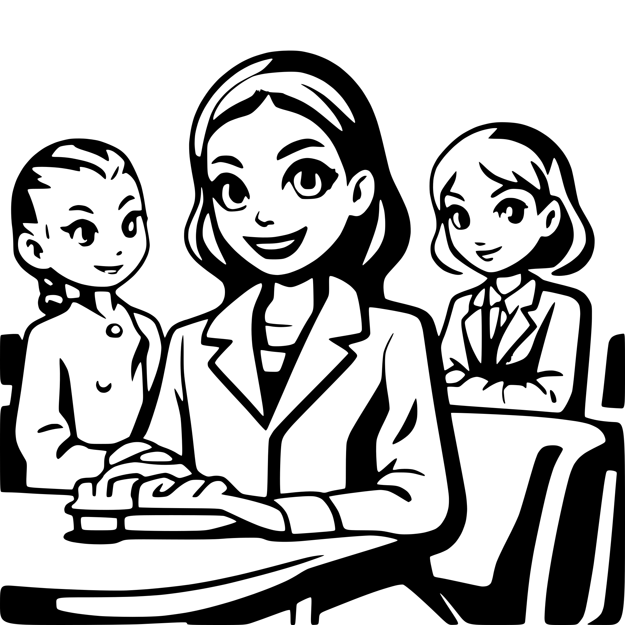 AI-generated SVG of a Cross-Disciplinary Training across industry, university, society