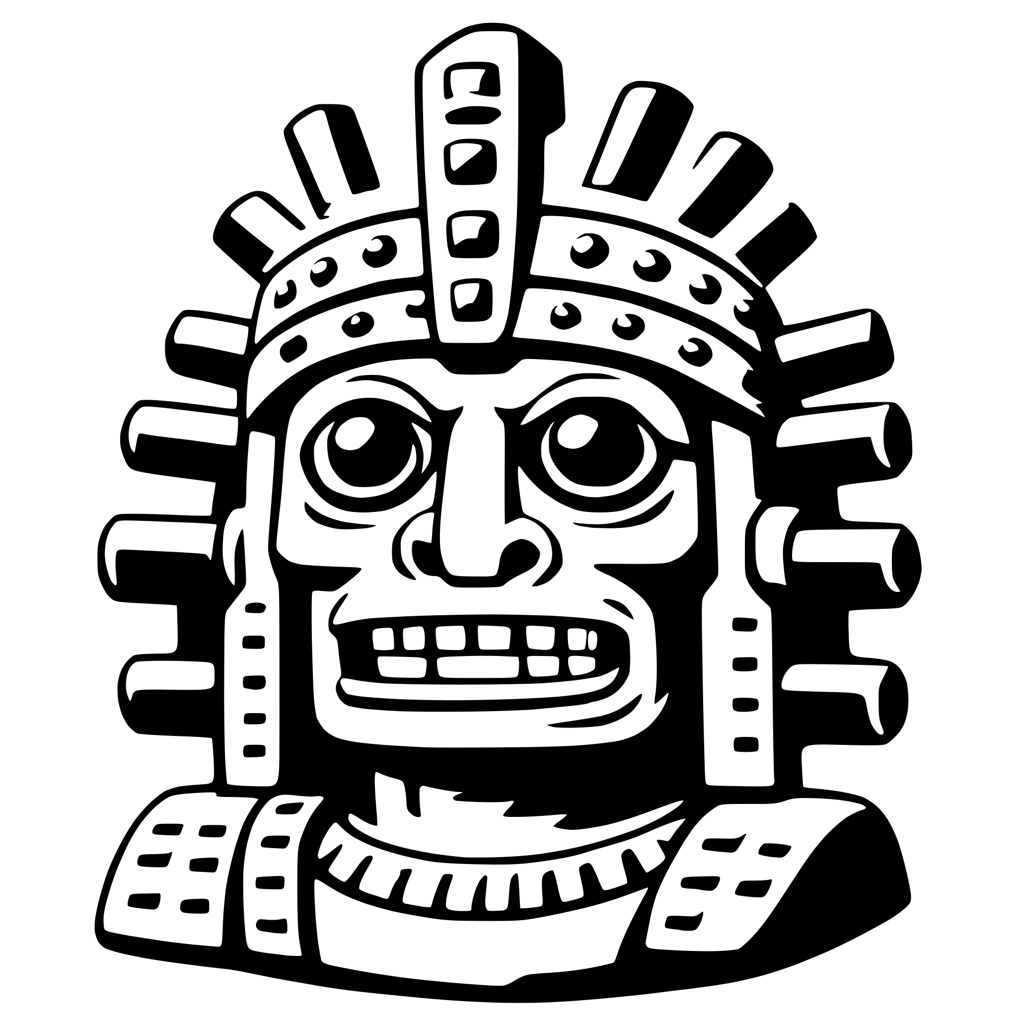 AI-generated SVG of a tlaloc