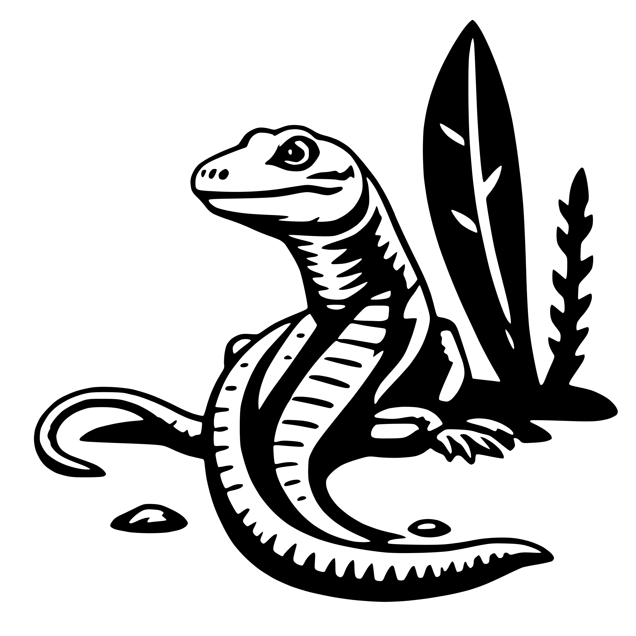 AI-generated SVG of 'reptile'