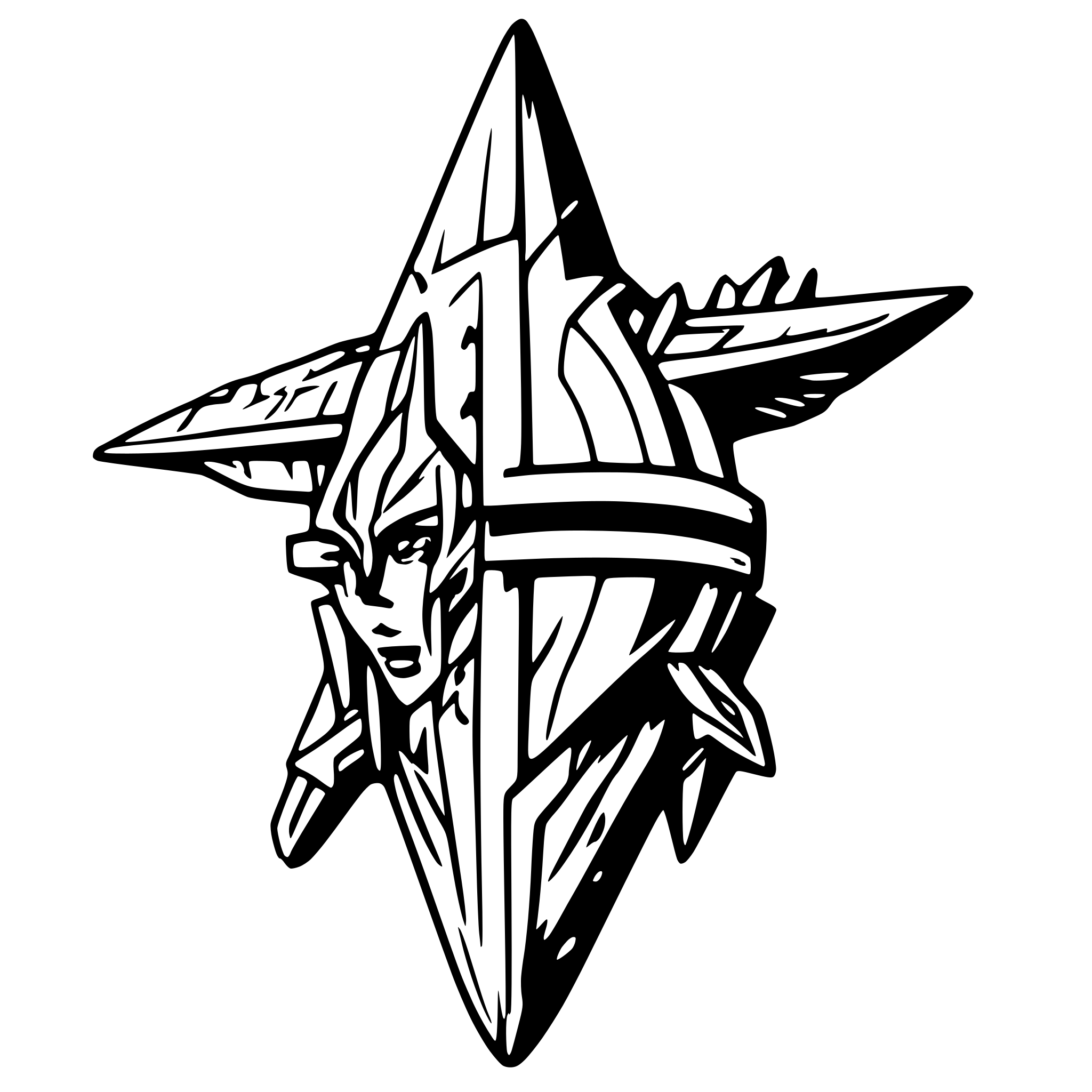 AI-generated SVG of a medieval starship
