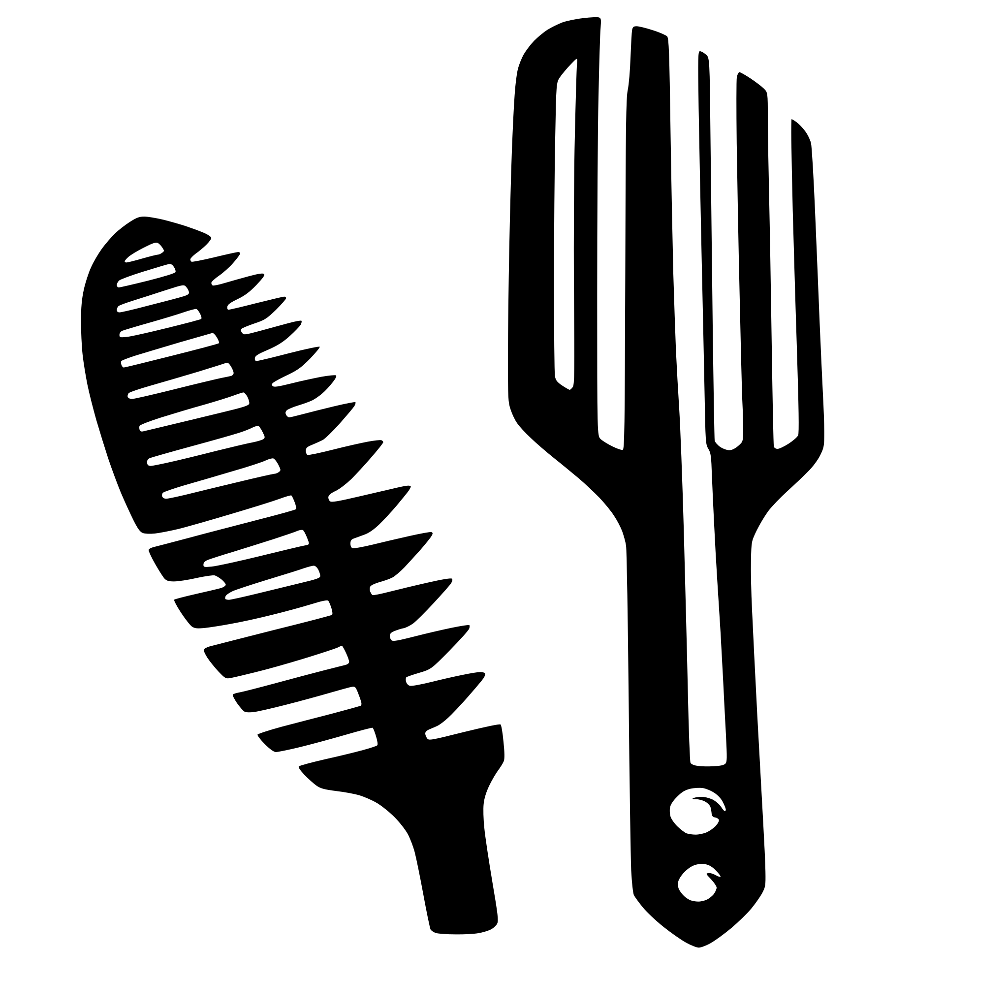 AI-generated SVG of a comb