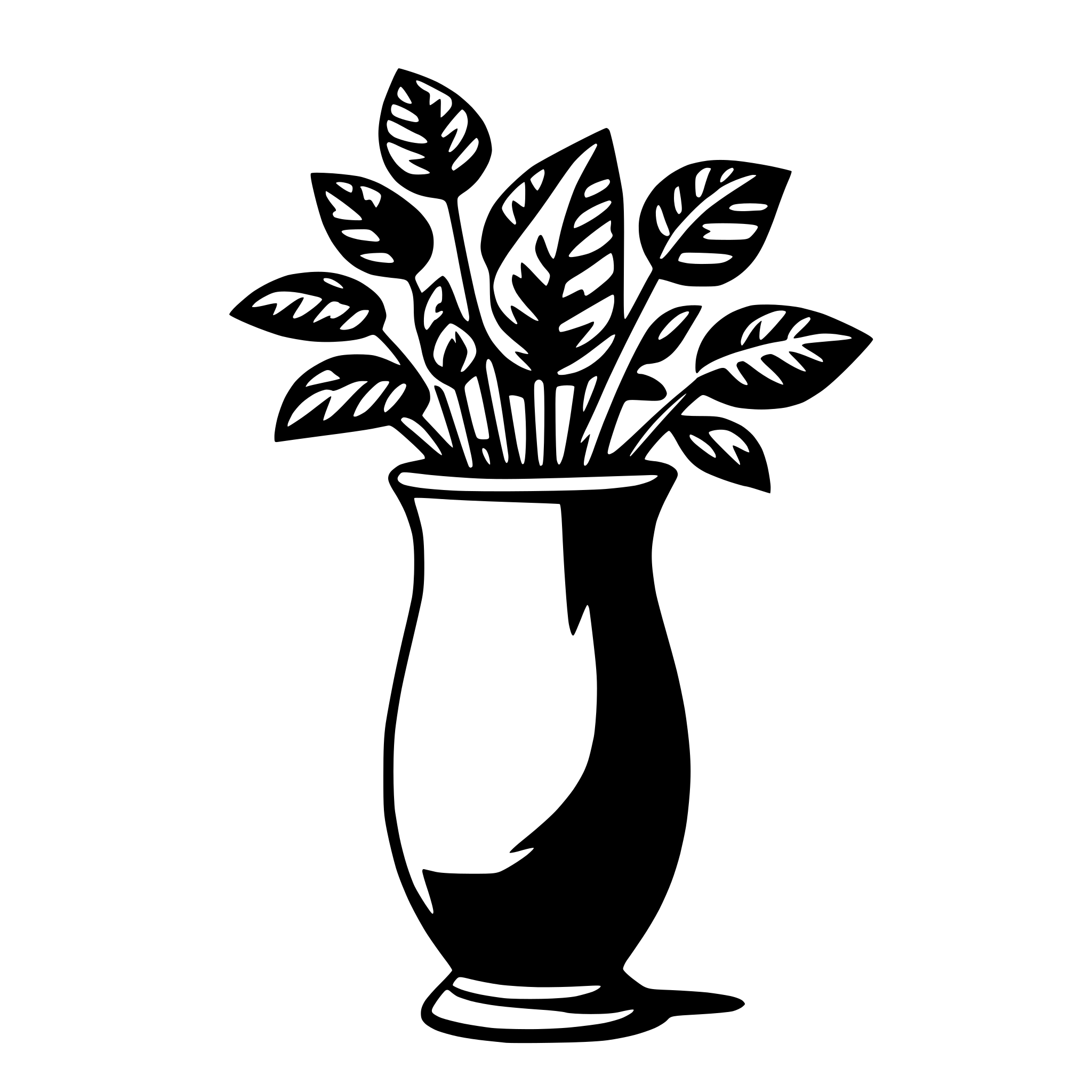 AI-generated SVG of a vase