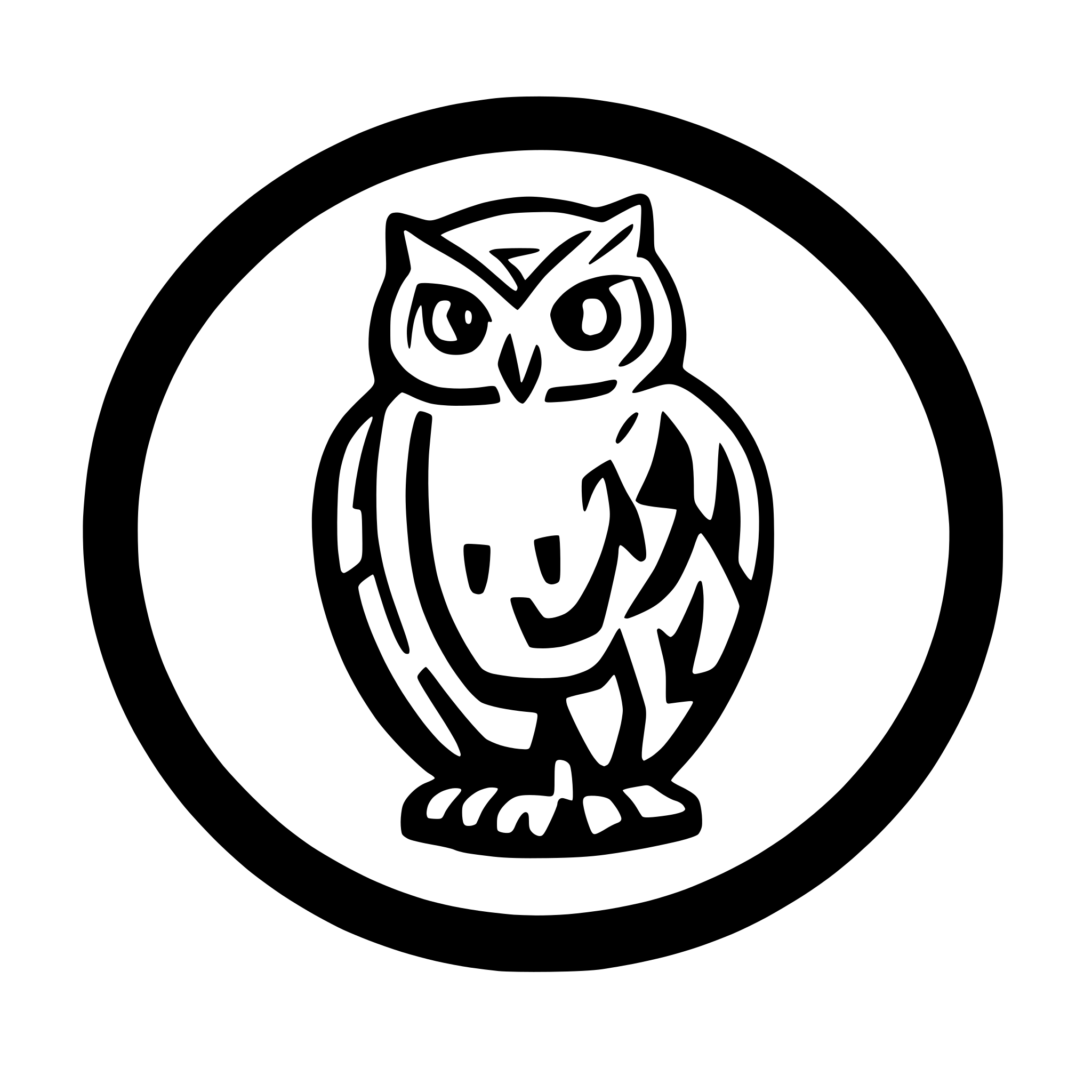 AI-generated SVG of 'owl of athena'