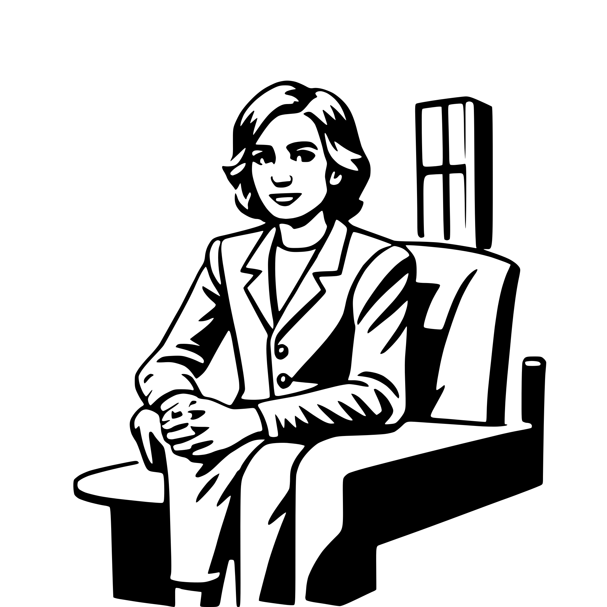 AI-generated SVG of a counselor