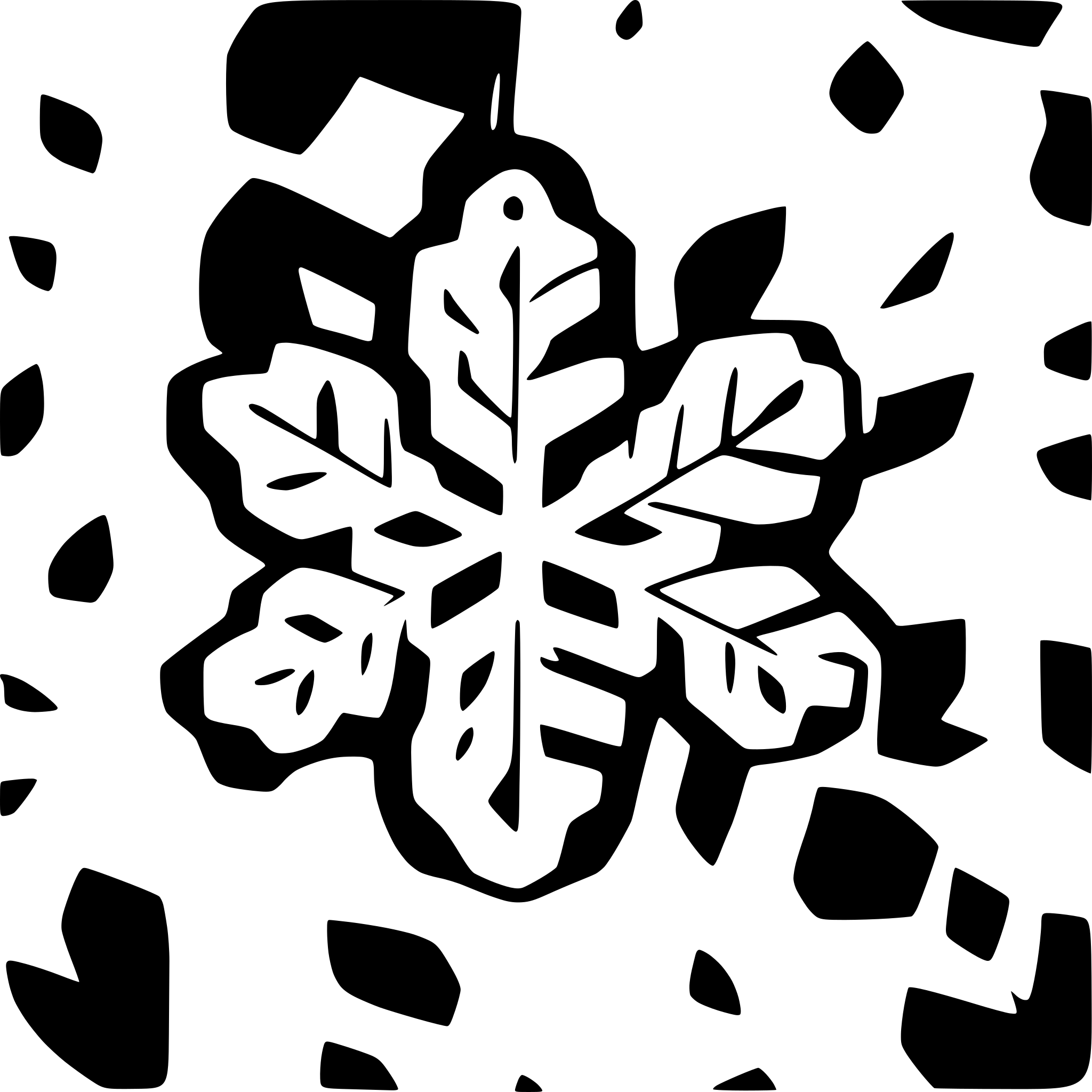 AI-generated SVG of a christmas snow flake