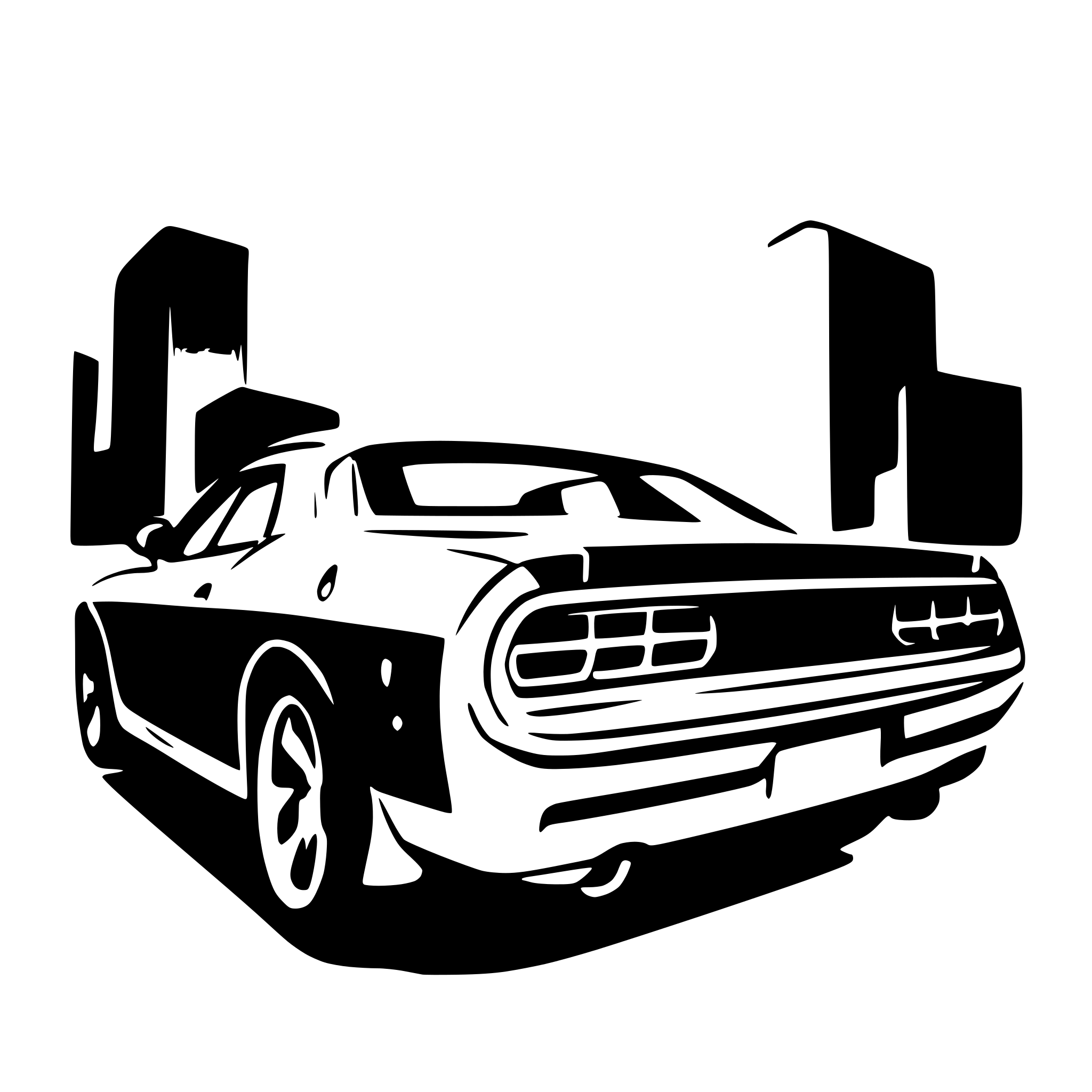 AI-generated SVG of a Dodge Challenger as a drawing to color in. Without Logos. AI-generated SVG of a Dodge Challenger as a drawing to color in. Without Logos.