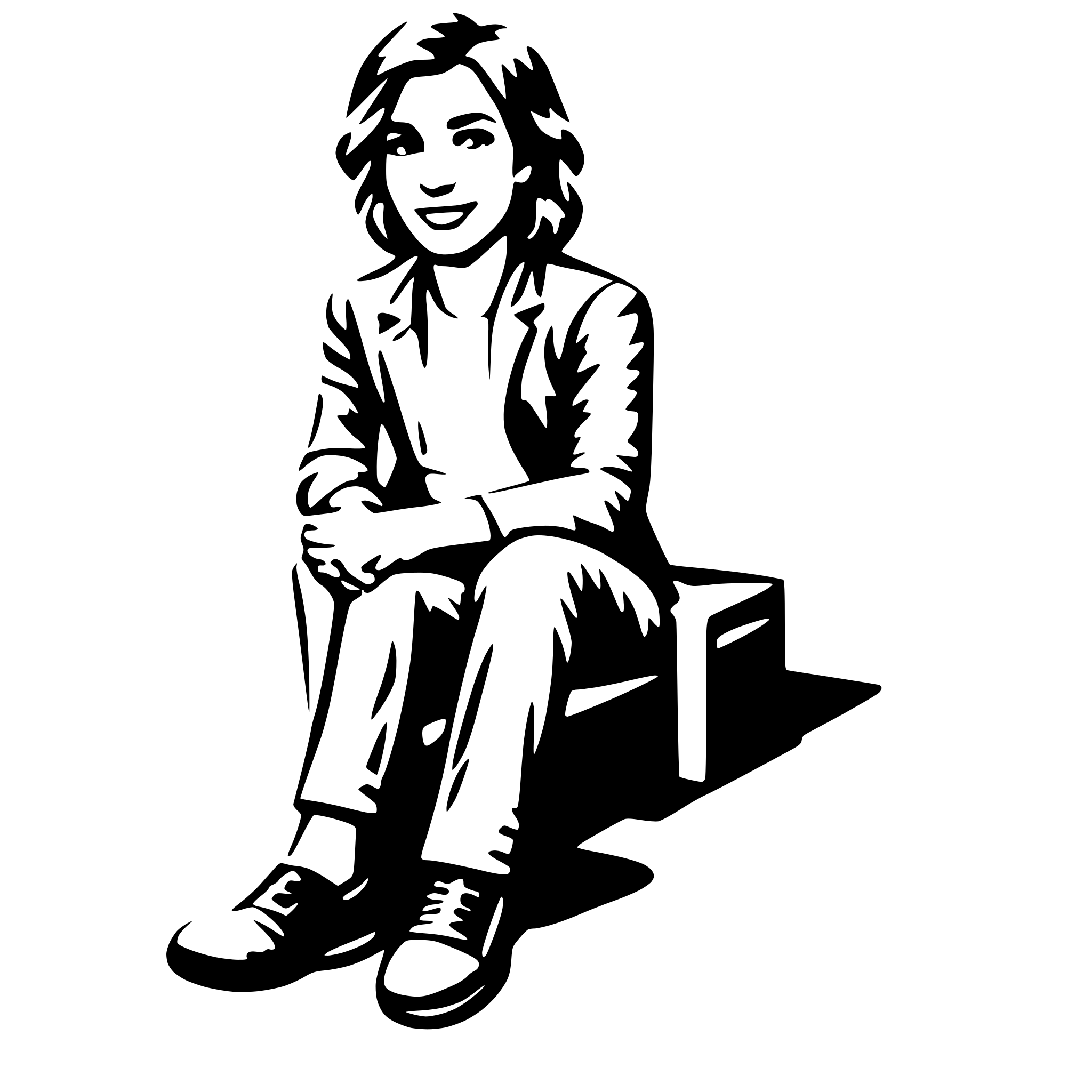 AI-generated SVG of a cute young guy